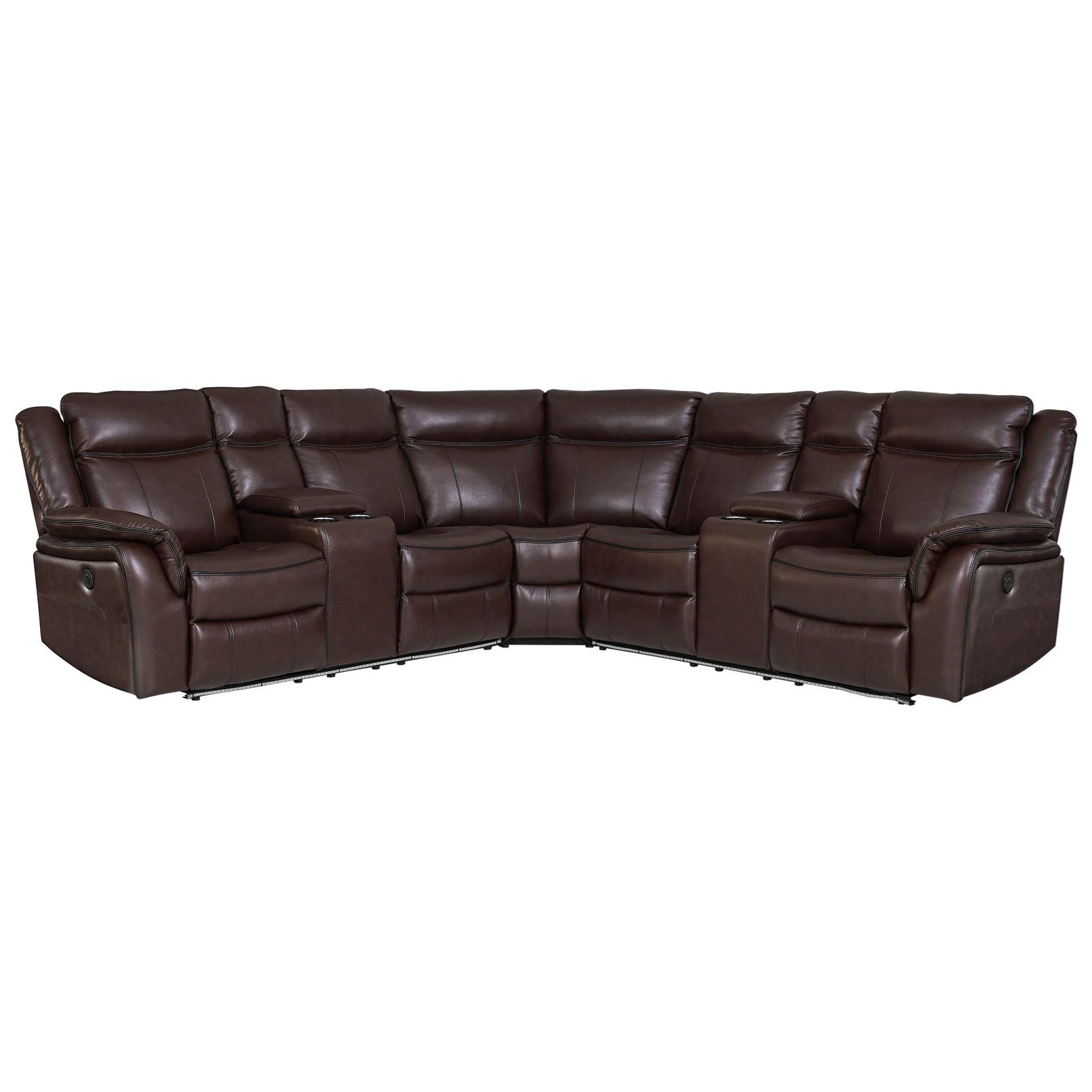 Steve Silver Levin Casual Power Reclining Sectional with Builtin