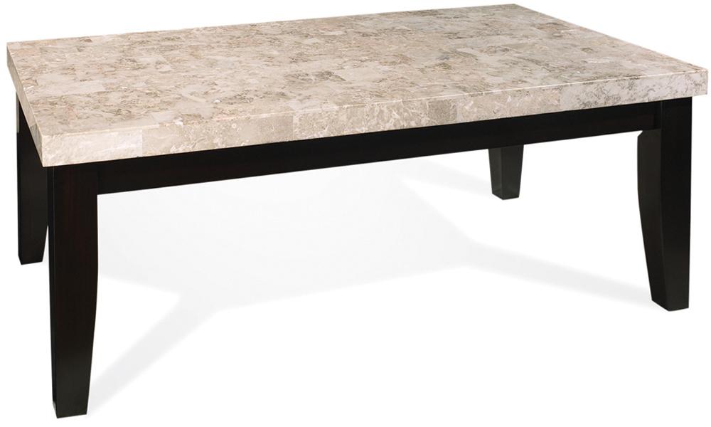 Steve Silver Monarch Rectangular Marble Veneer Top Cocktail Table Van