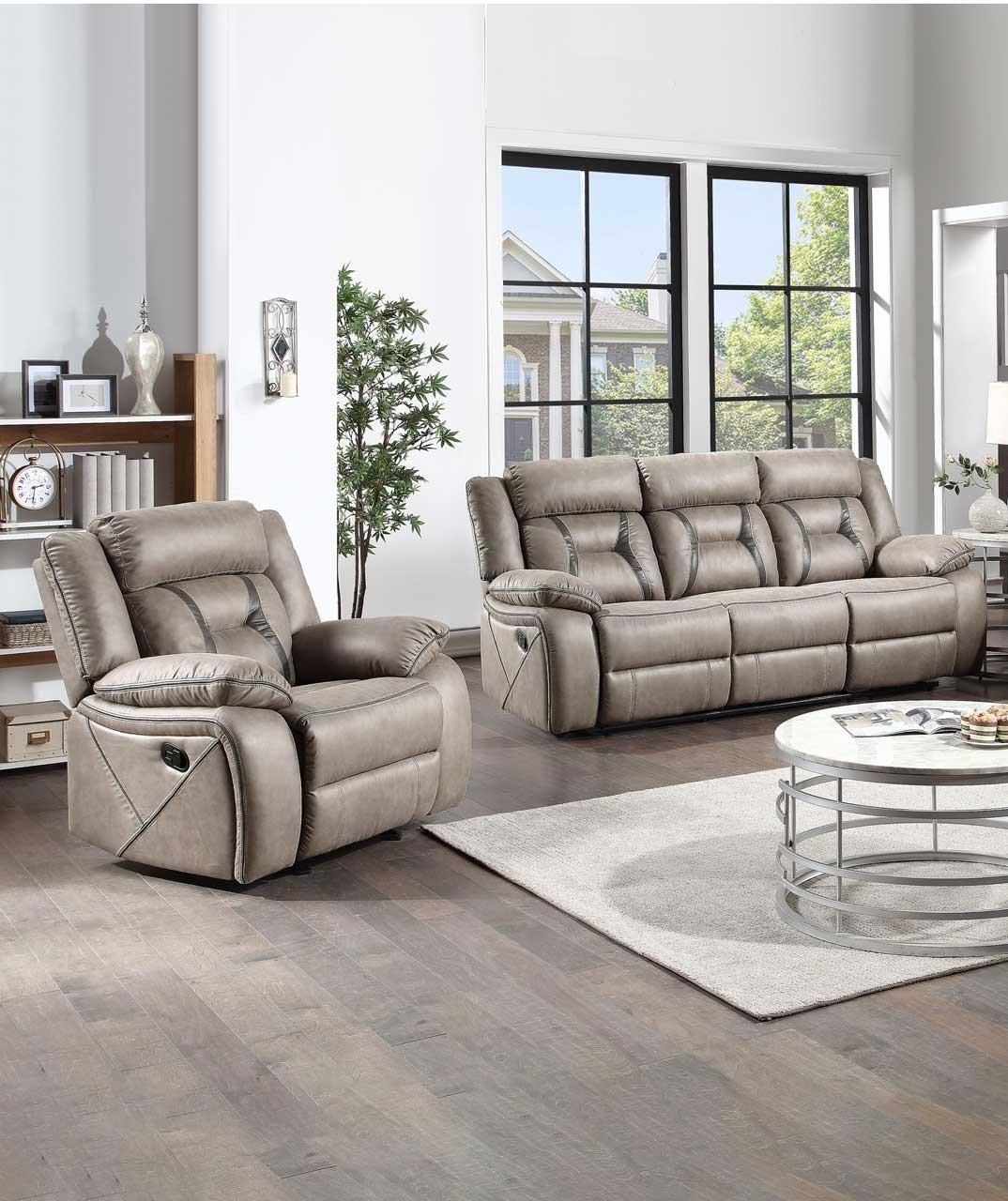 Steve Silver Tyson 815385023 Manual Reclining Sofa with Drop Down