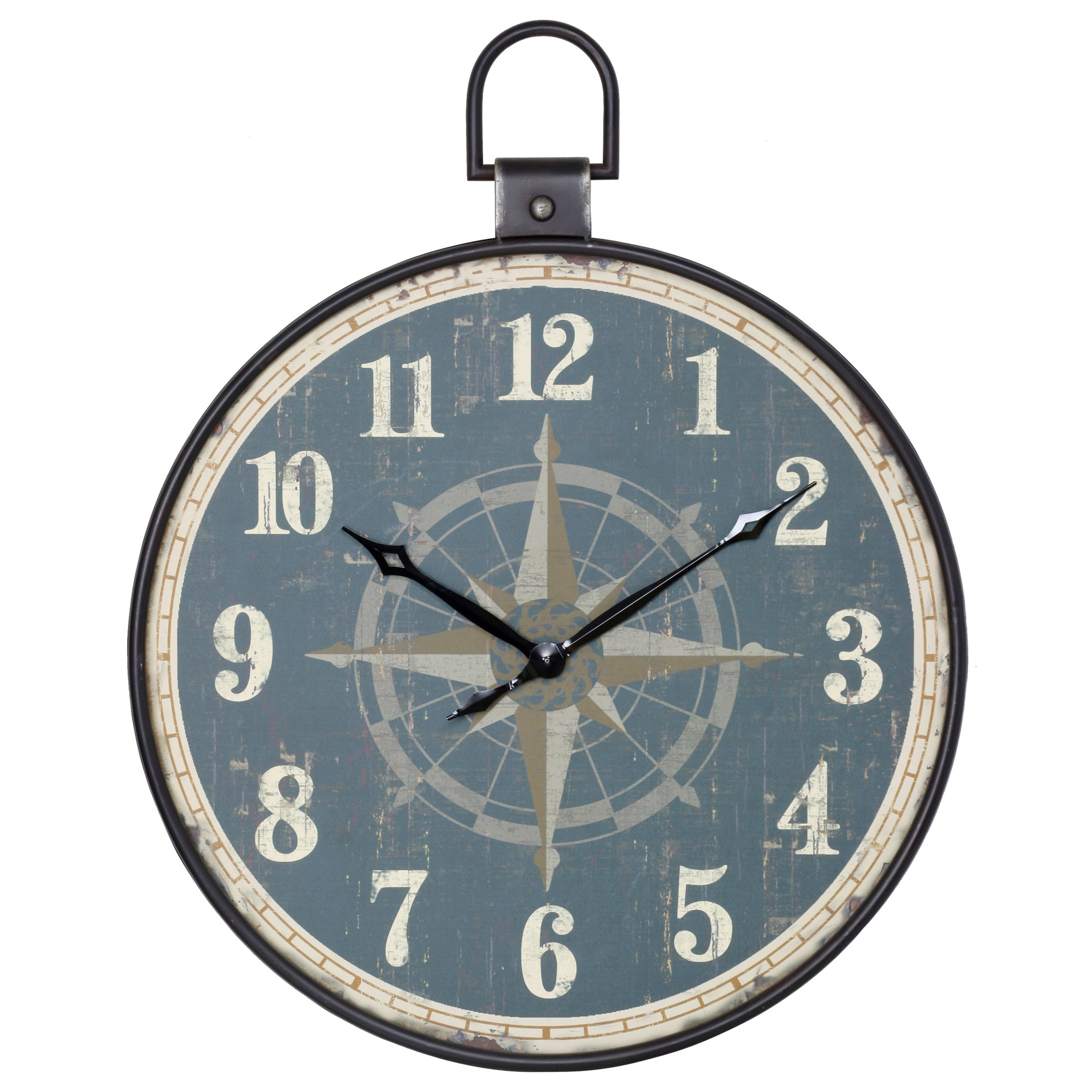 StyleCraft Clocks WC2098 Aged Pocket Watch Style Wall Clock Esprit