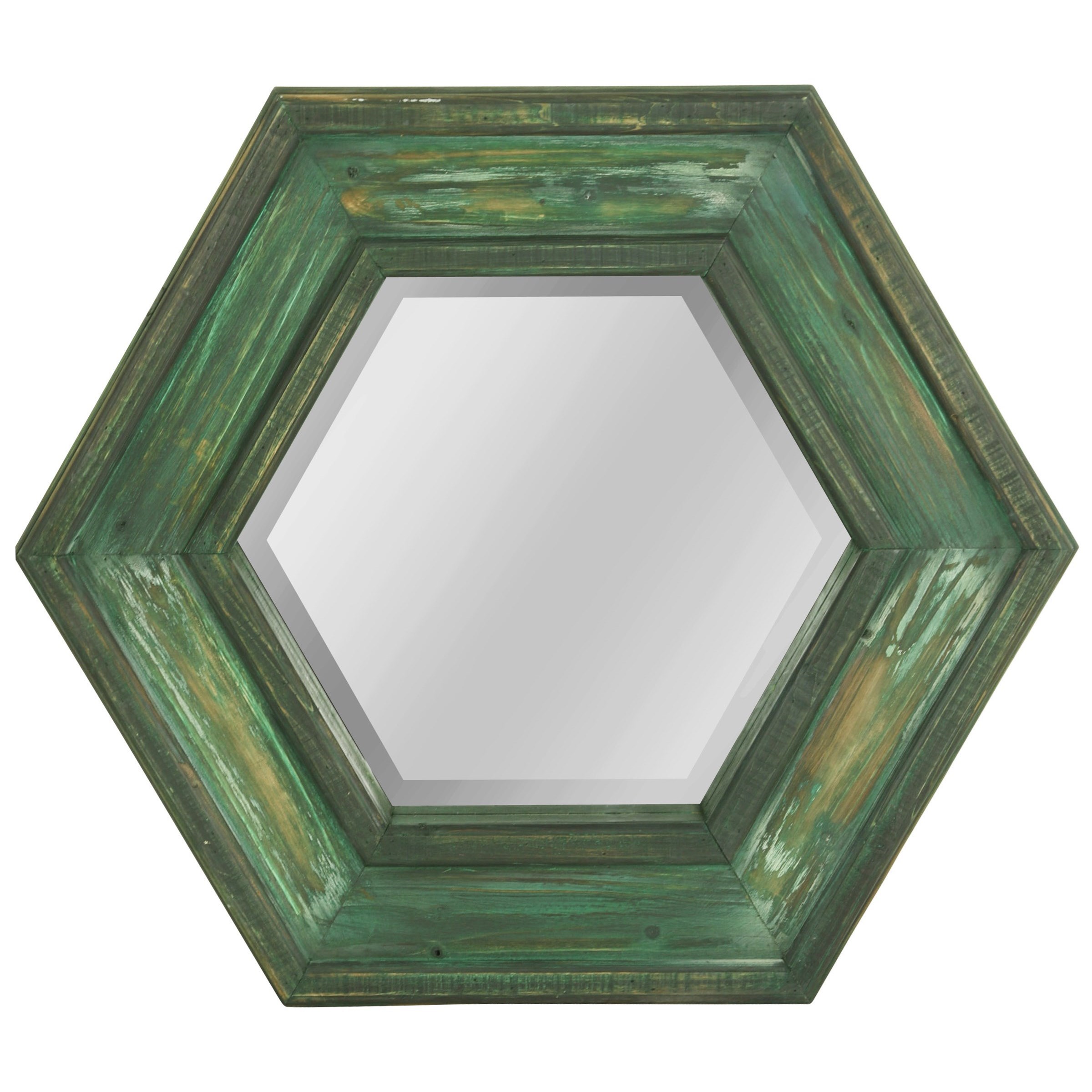 Hexagonal Wall Mirror