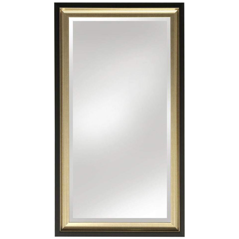 StyleCraft Mirrors MM1212 Black and Gold Framed Mirror Esprit Decor