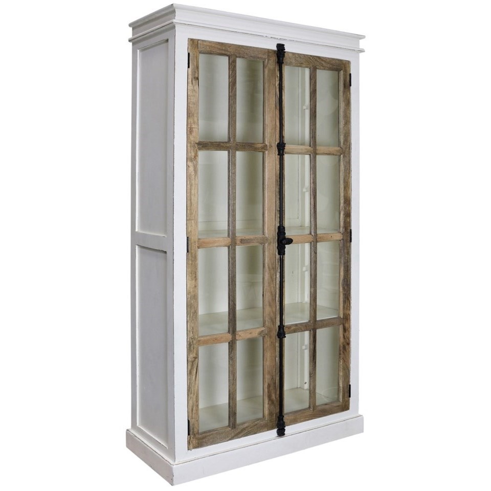 farmhouse curio cabinet
