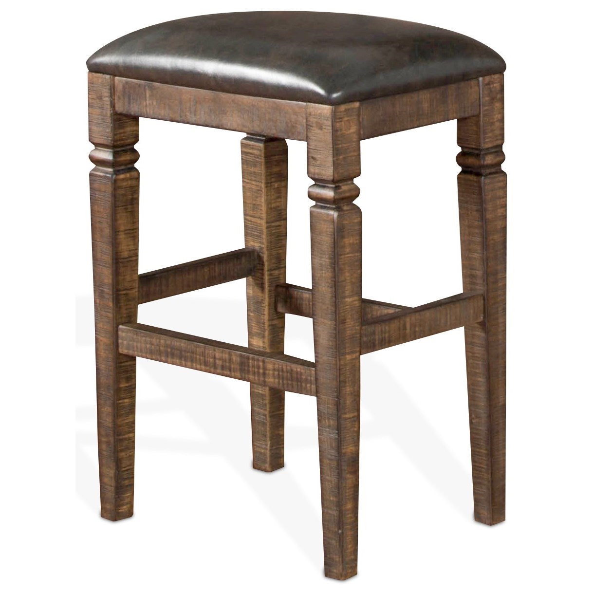 Sunny Designs Homestead 1430TL 30 Bar Height Backless Stool W Cushion