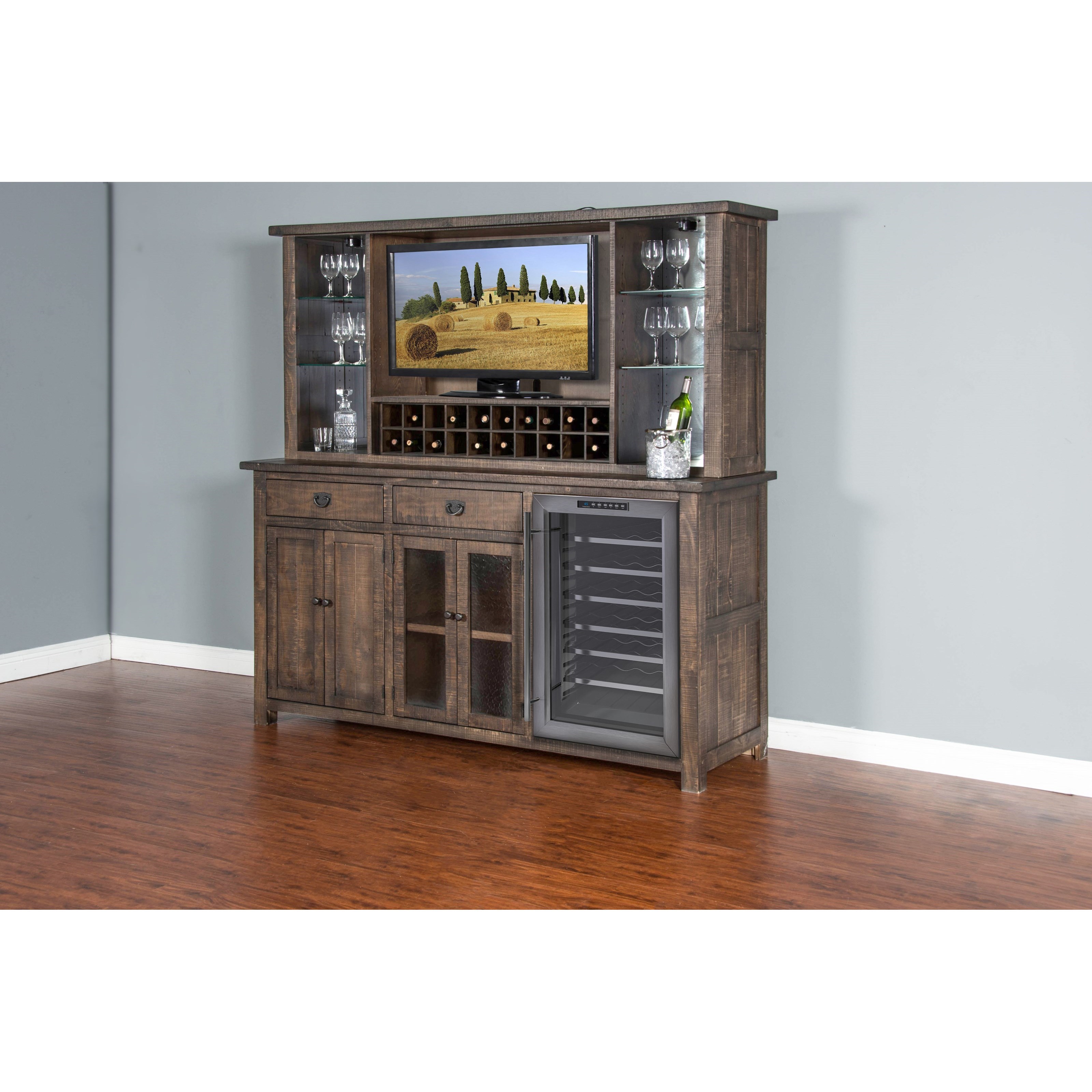 Sunny Designs Homestead 1969TL Back Bar John V Schultz Furniture