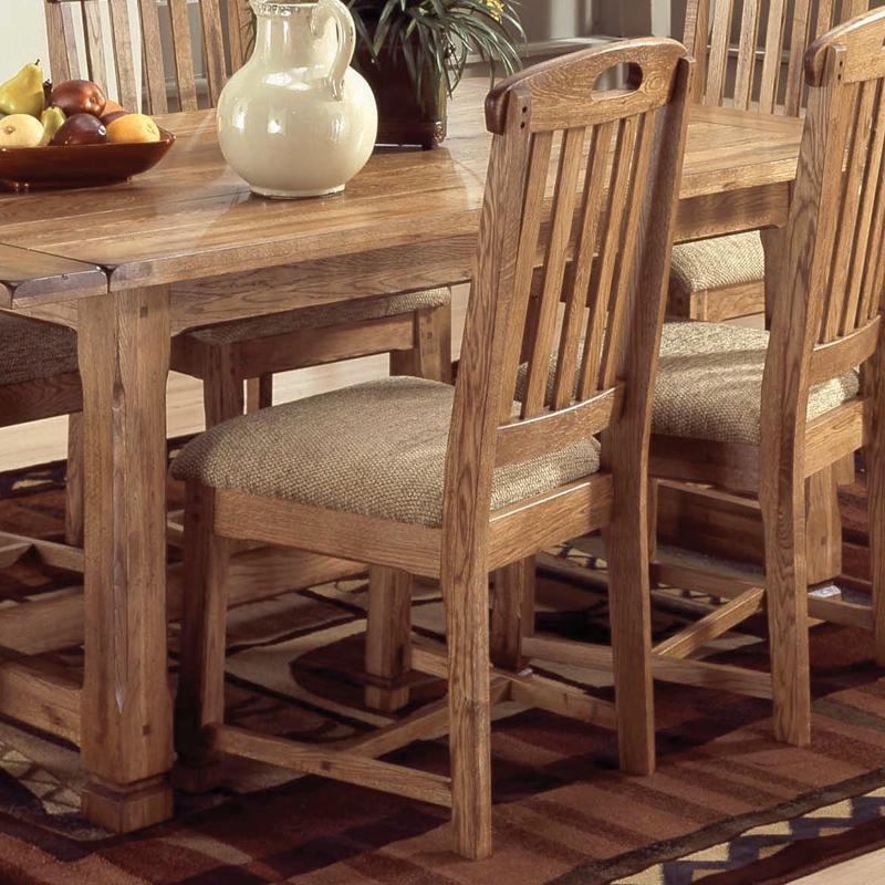 Sunny Designs Sedona Rustic Oak Slatback Side Chair Conlin's Furniture Dining Side Chairs