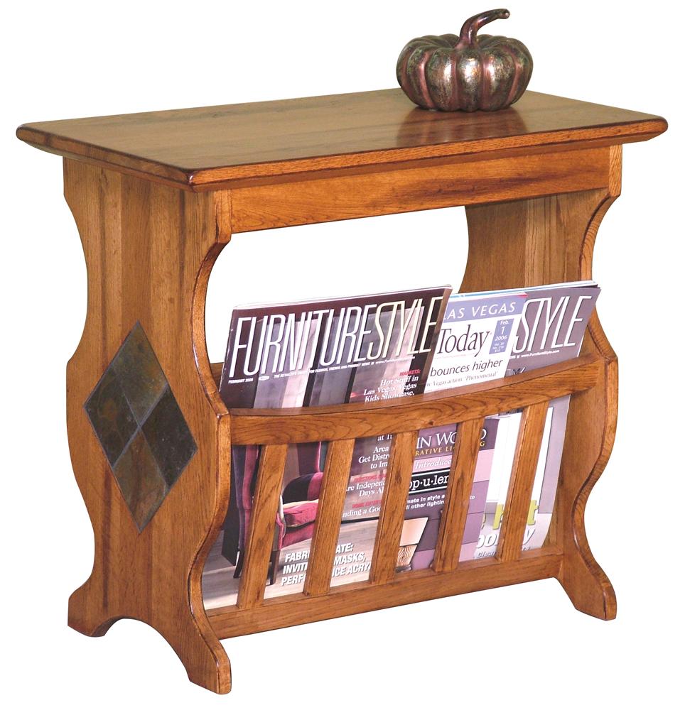 Market Square Morris Home Magazine Table with Slate Tile Morris Home