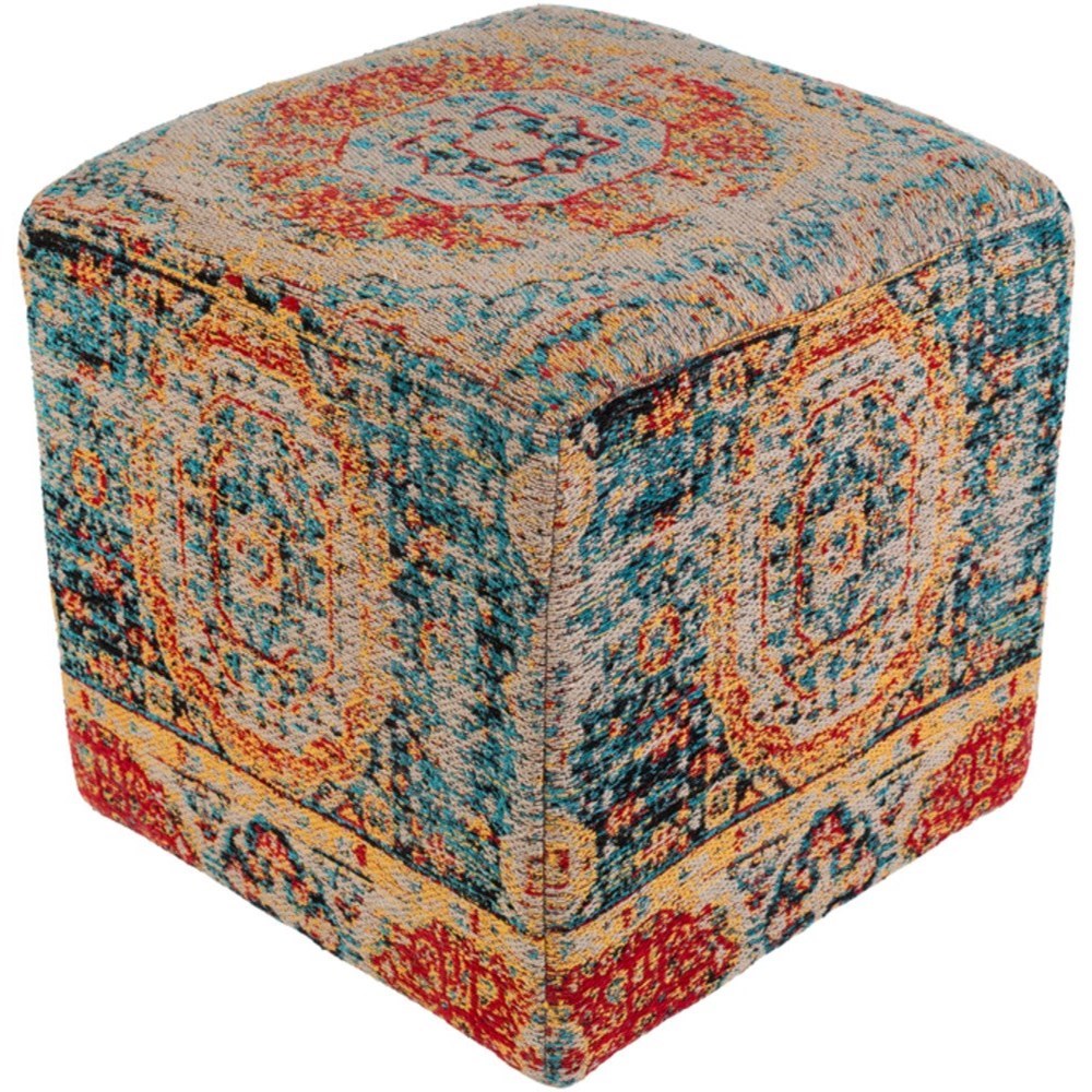 Surya Amsterdam AMPF001181818 18 x 18 x 18 Cube Pouf Upper Room Home