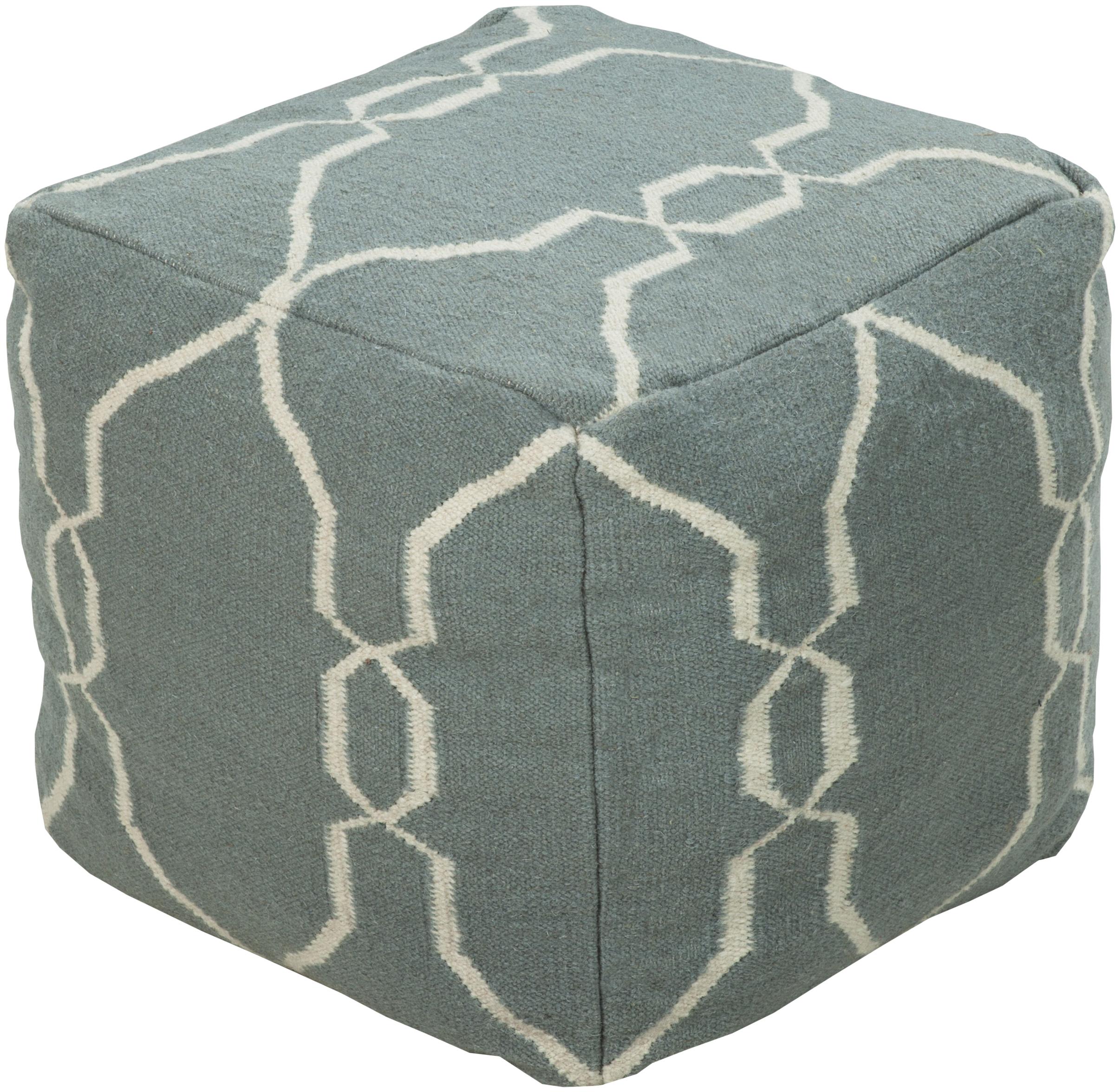 Surya Poufs 18"x18"x18" Pouf Wayside Furniture Textiles Poufs