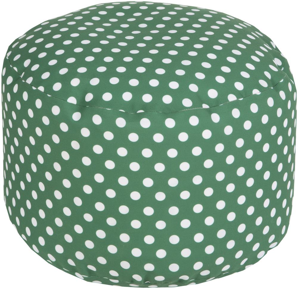 Surya Poufs 20" x 13" Round Pouf Belfort Furniture Textiles Poufs