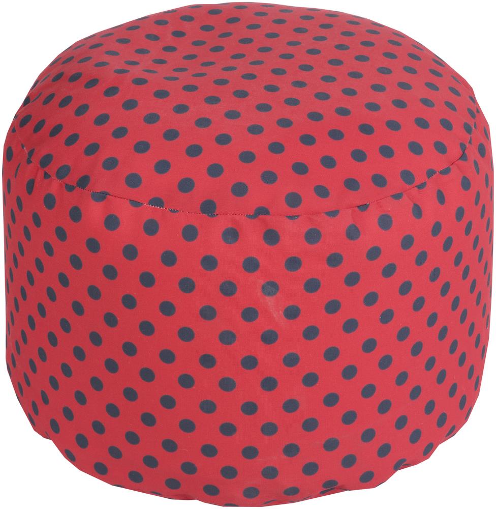Surya Poufs POUF295 20" x 13" Round Pouf Del Sol Furniture