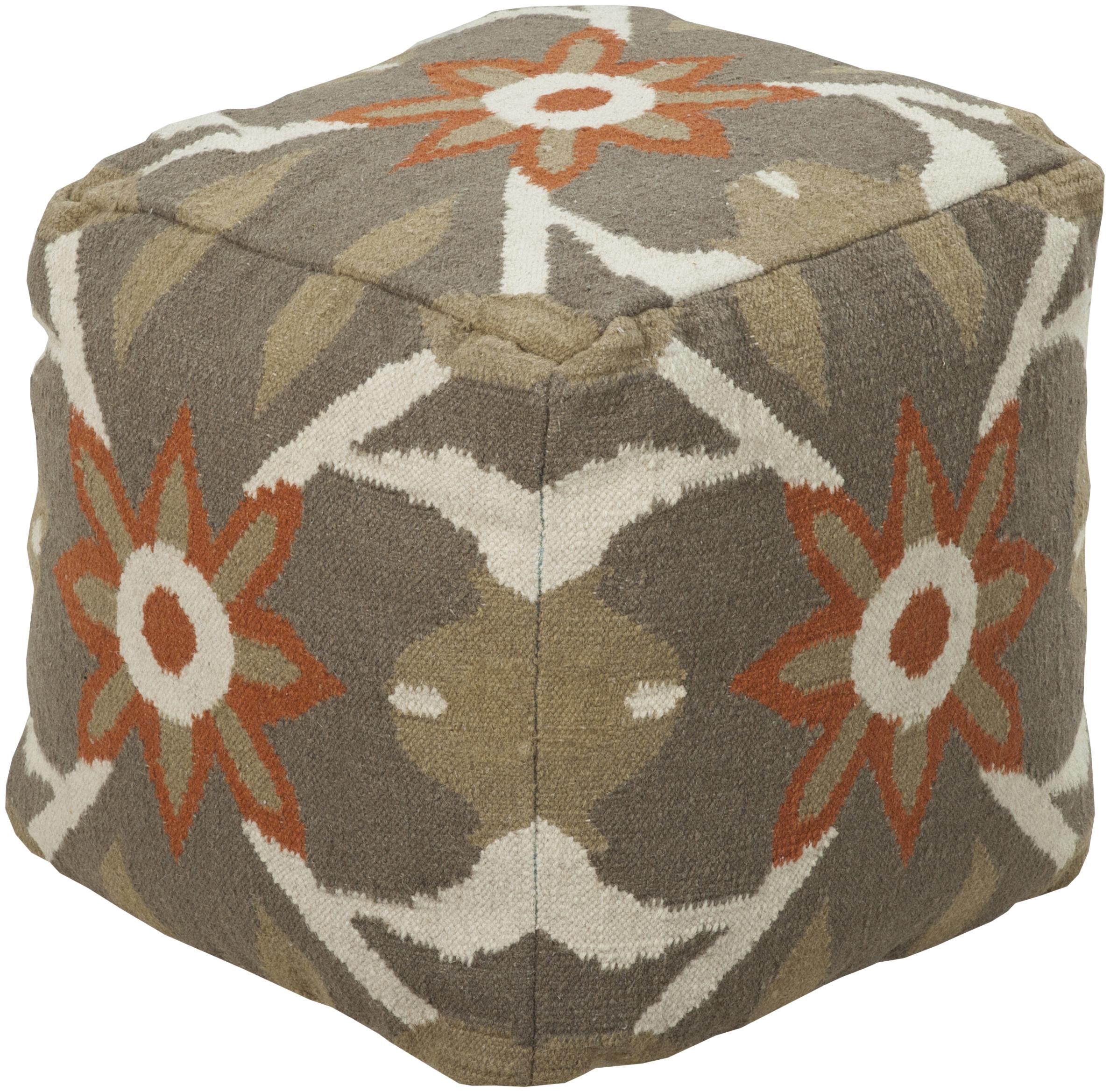 Surya Poufs 18"x18"x18" Pouf Wayside Furniture & Mattress Textiles