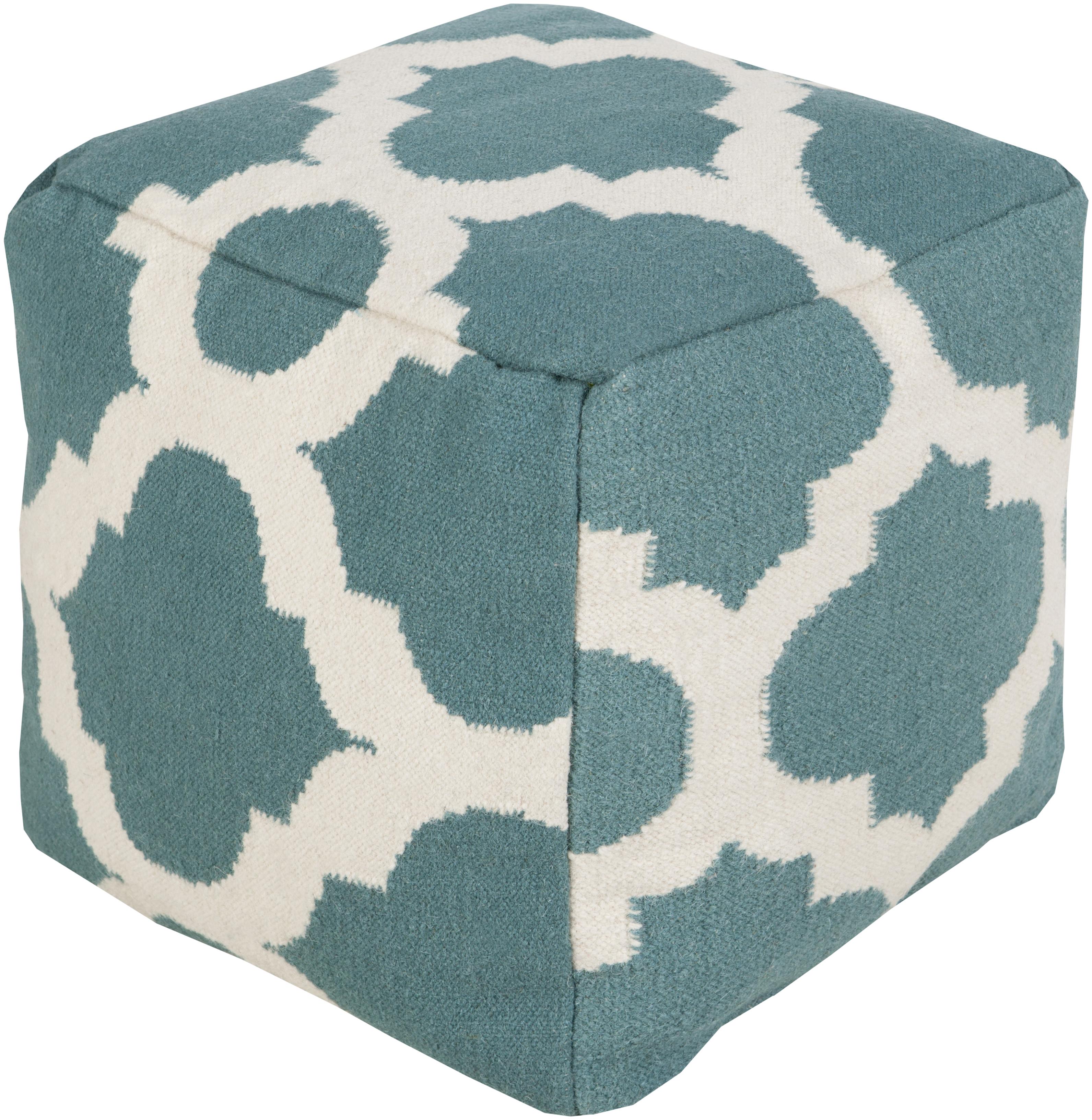 Surya Poufs 18" x 18" x 18" Pouf Belfort Furniture Textiles Poufs