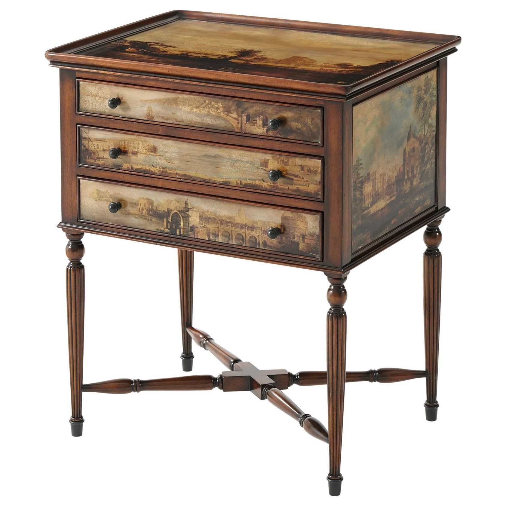 3-Drawer Accent Table