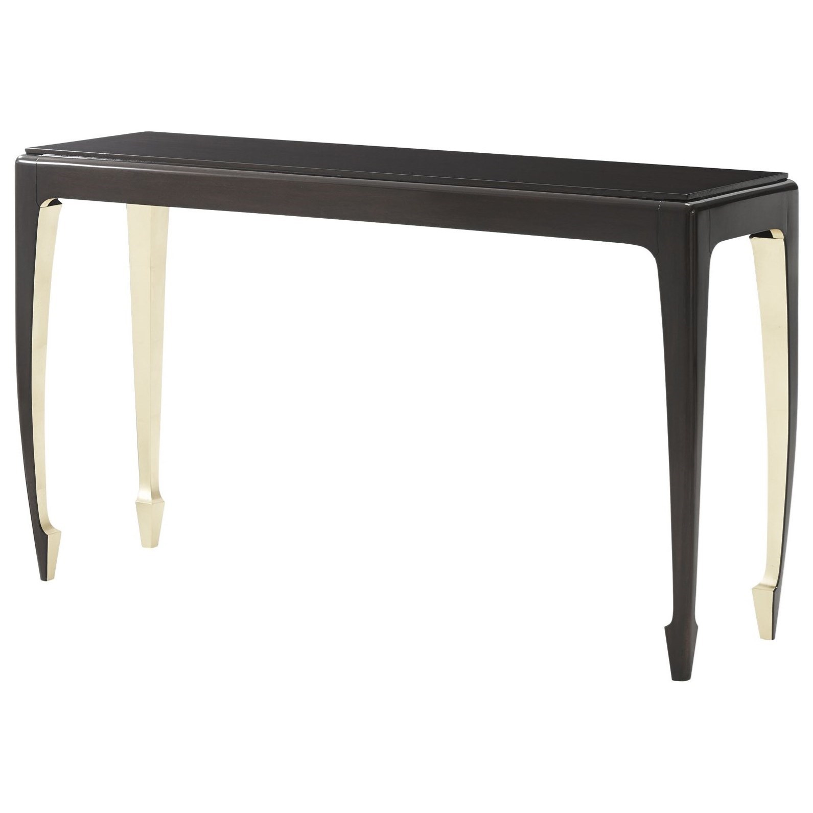 Golden Curve Console Table
