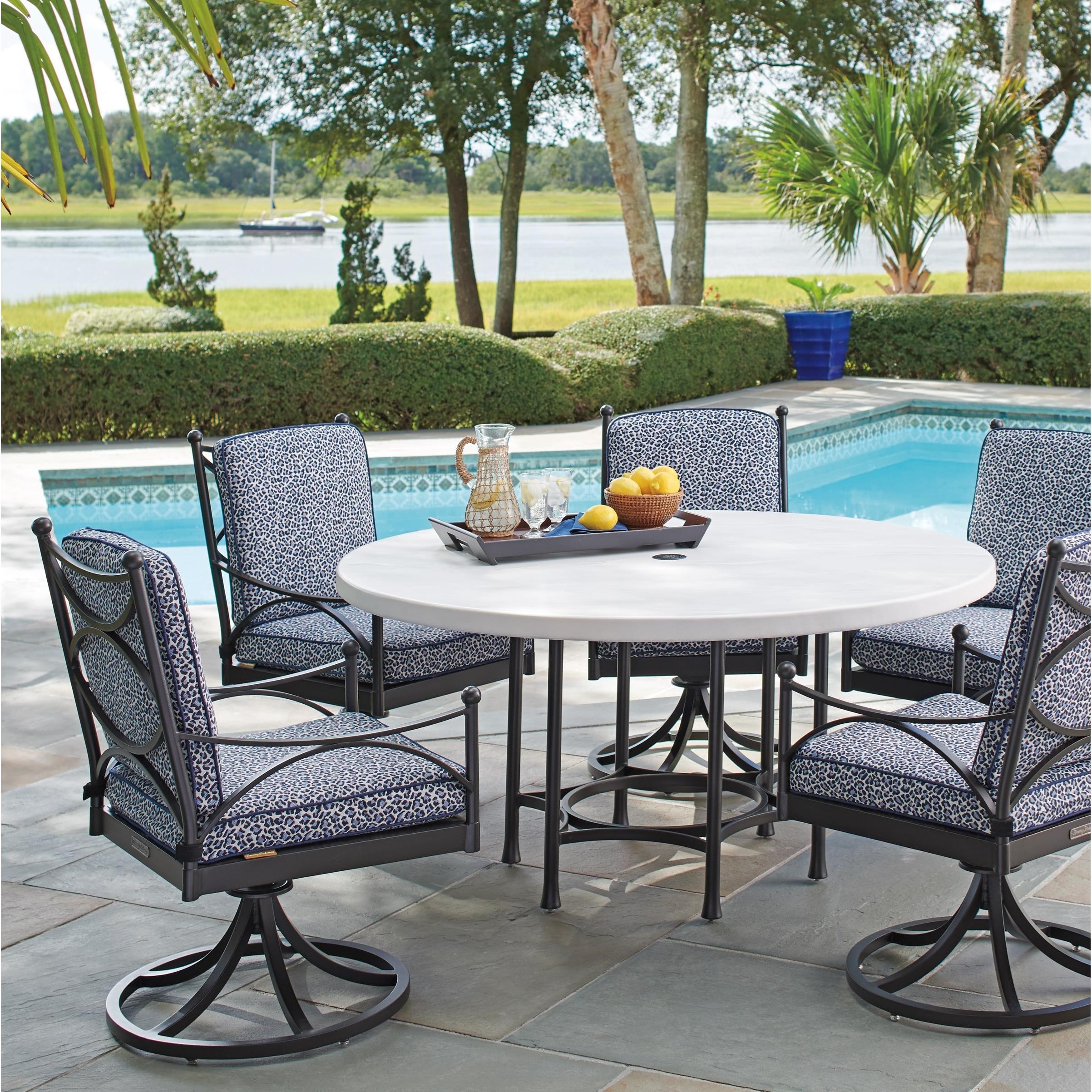 Tommy Bahama Outdoor Living Pavlova Outdoor Round Dining Table with