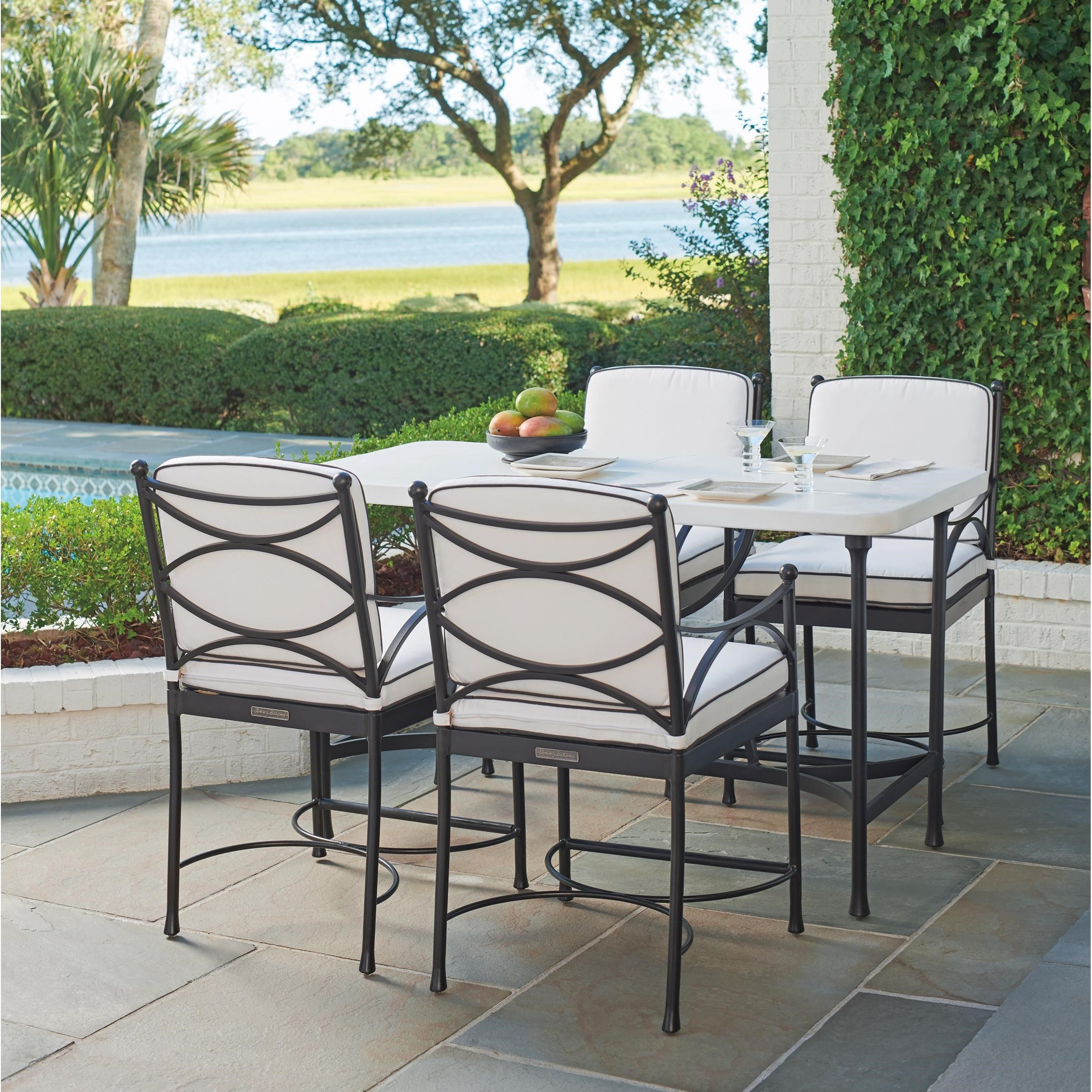 Tommy Bahama Outdoor Living Pavlova 5 Piece Outdoor Hi/Lo Bistro Table