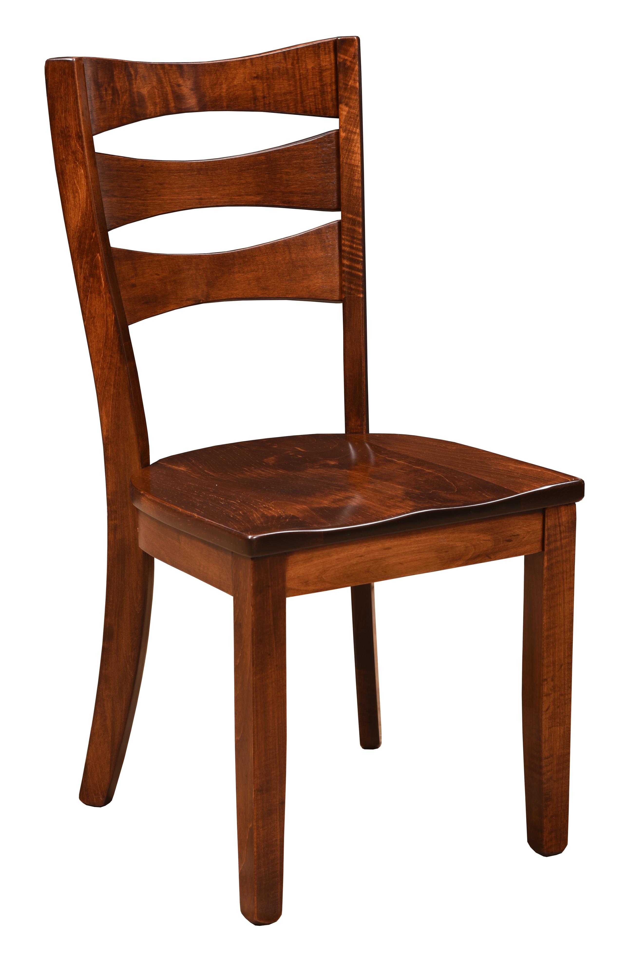 Trailway Amish Wood Arlington Customizable Solid Wood Side Chair Rooms and Rest Dining Side