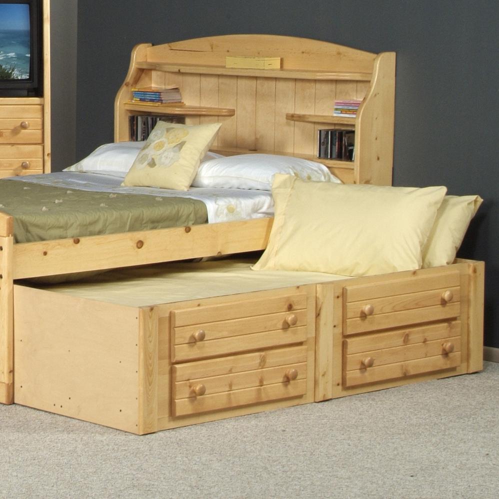 Trendwood Bayview Twin Captain's Trundle Furniture Mart Colorado Under Bed Unit Denver