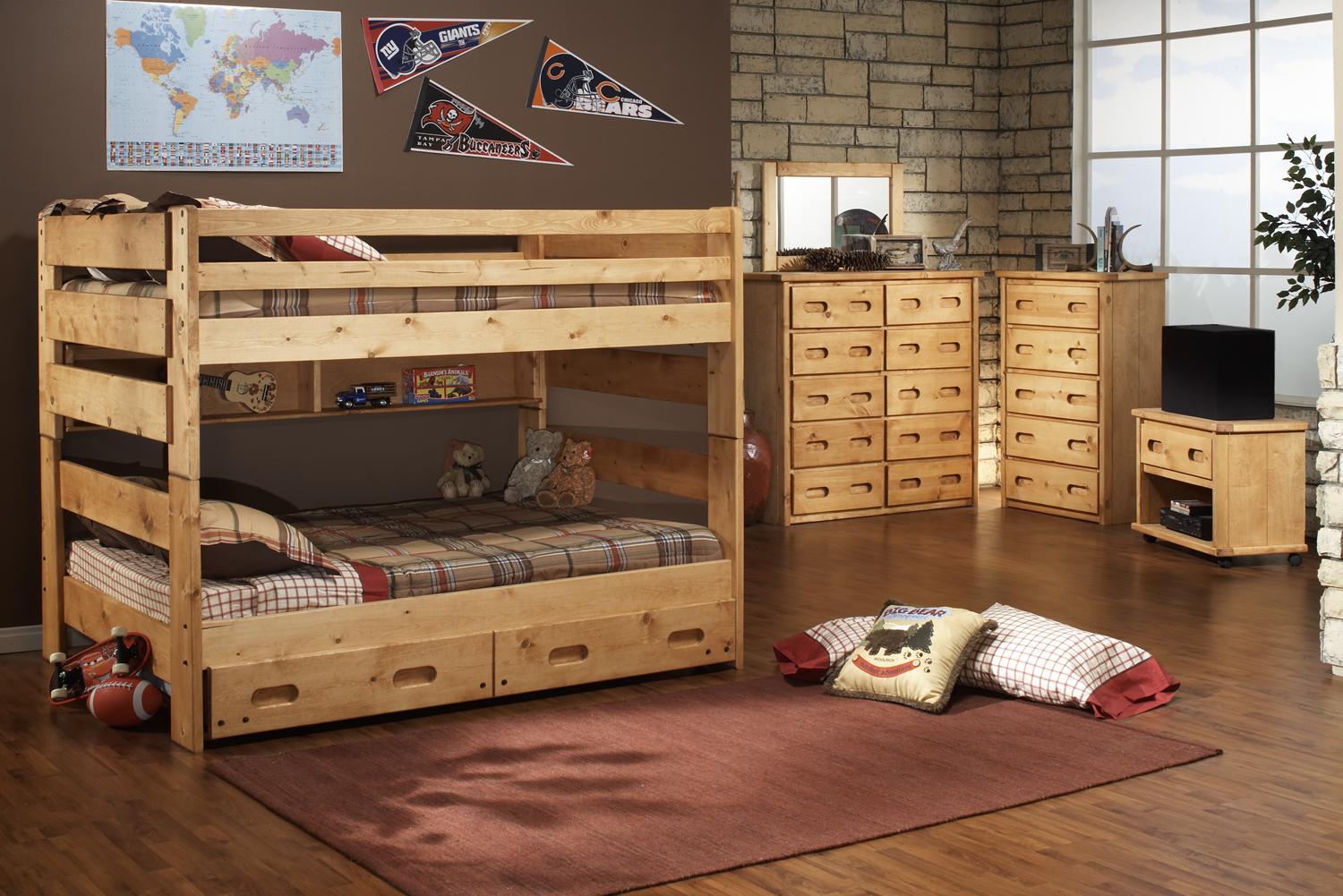 Trendwood Bunkhouse Full Big Sky Bunk Bed Conlin's Furniture Bunk Beds