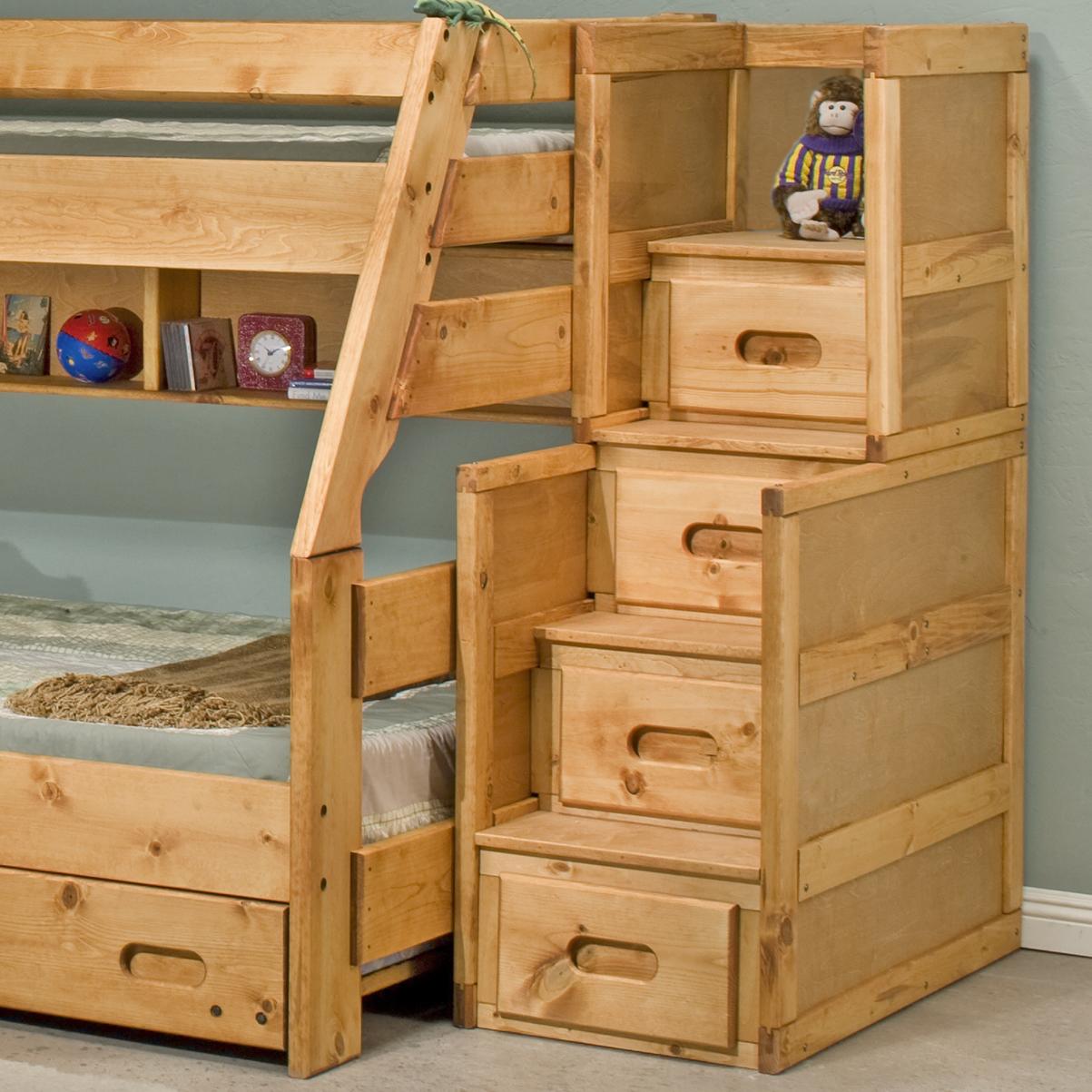 Trendwood Bunkhouse 4 Drawer Stairway Chest Conlin's Furniture