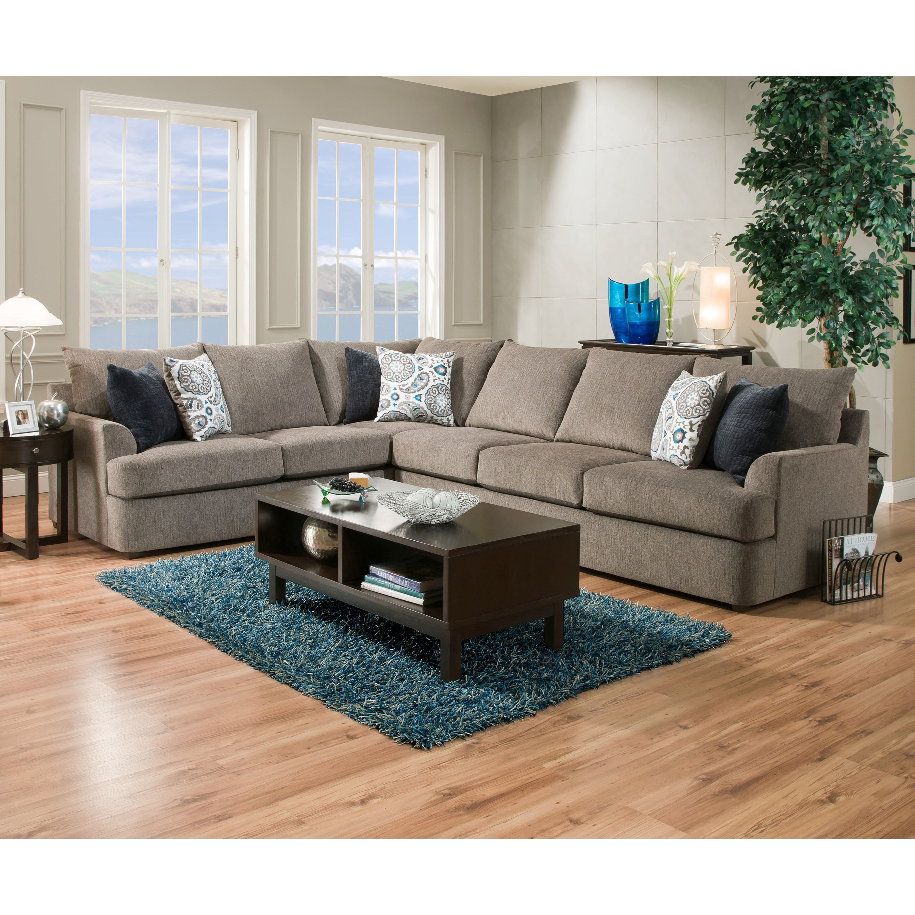 United Furniture Industries 8540BR 8540BRSectionalSofa Casual Sectional