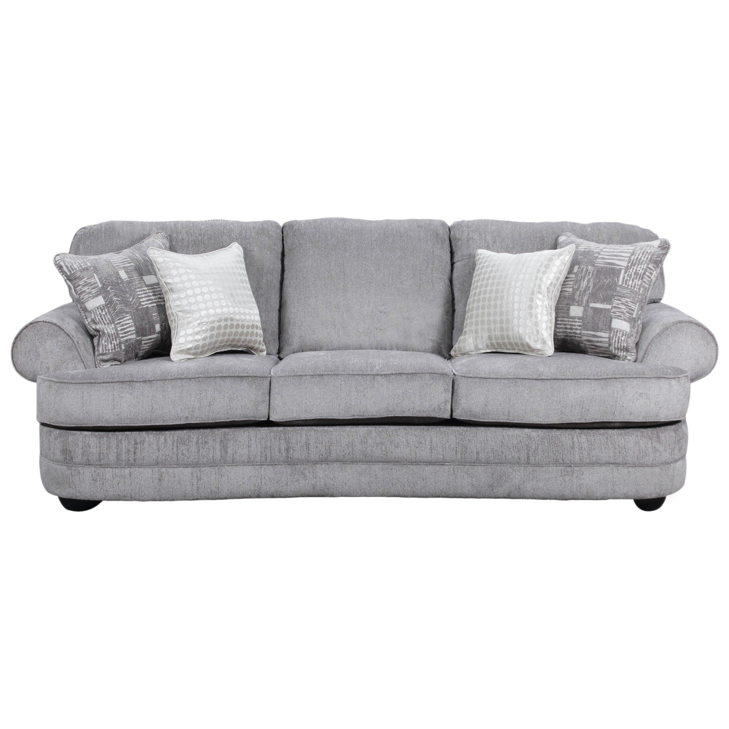 Simmons Upholstery 9255BR Transitional Sofa Royal Furniture Sofa