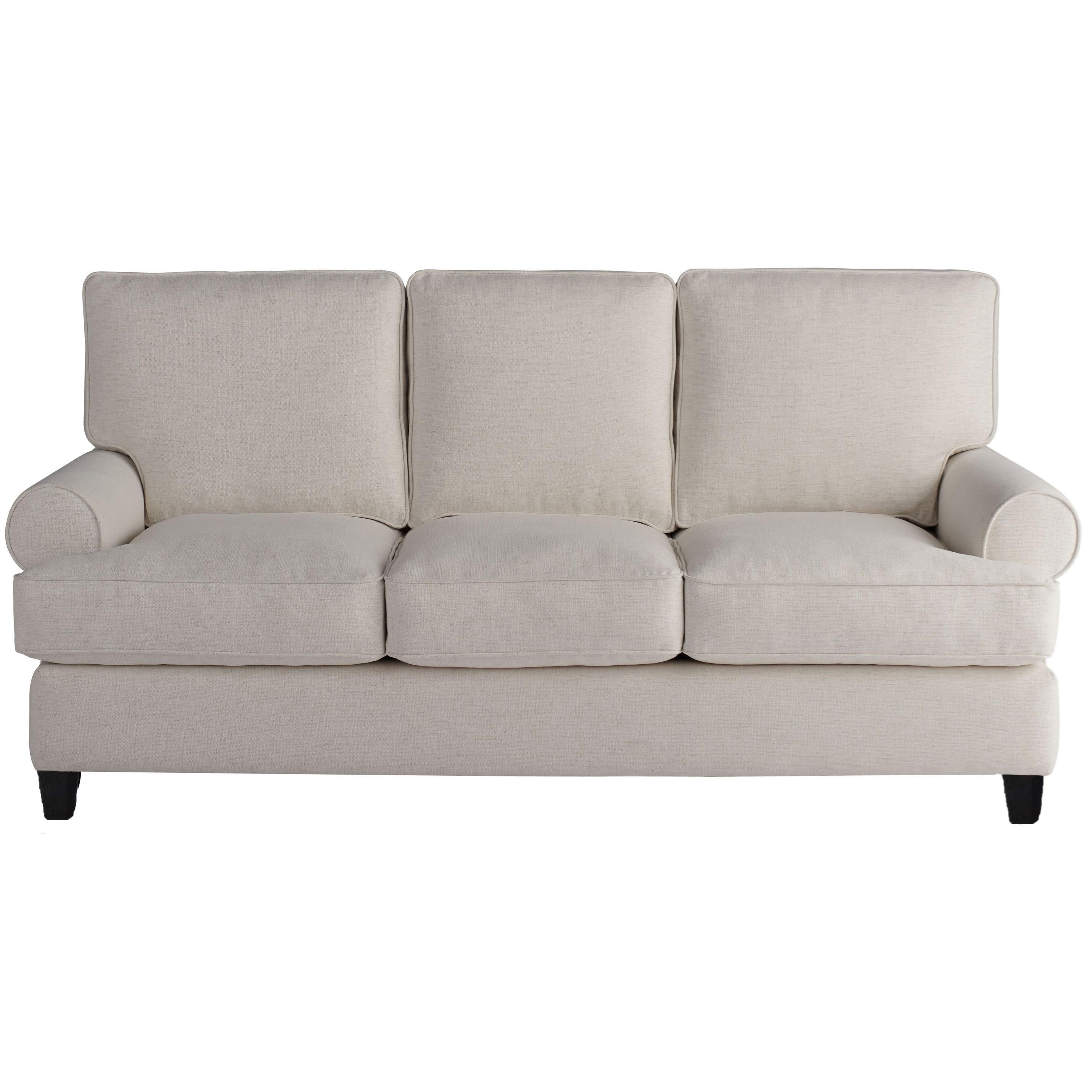 Universal Blakely Transitional Sofa with Rolled Arms Reeds Furniture Sofas