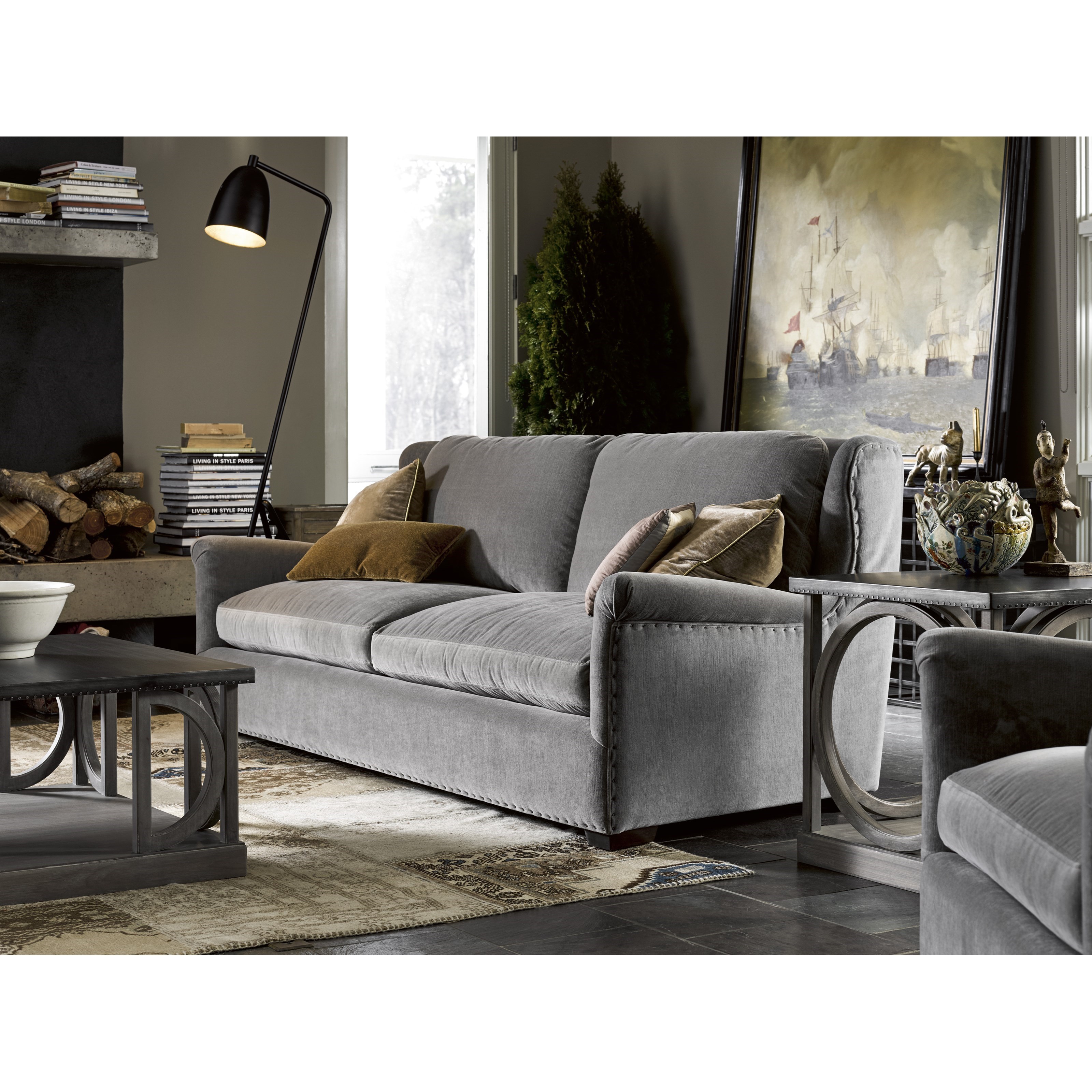 Universal Curated 558825 Carlton End Table with Metal Top Hudson's