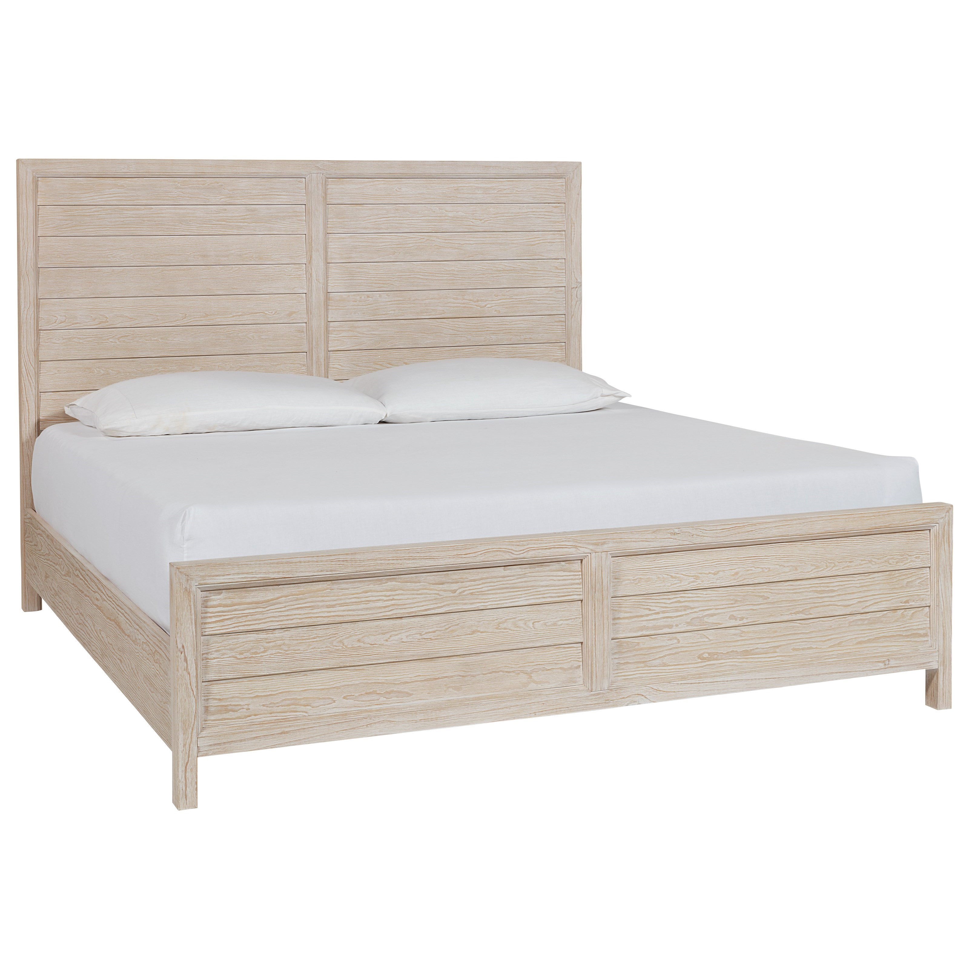 Universal Coastal Living Home Getaway Relaxed Vintage King Panel Bed