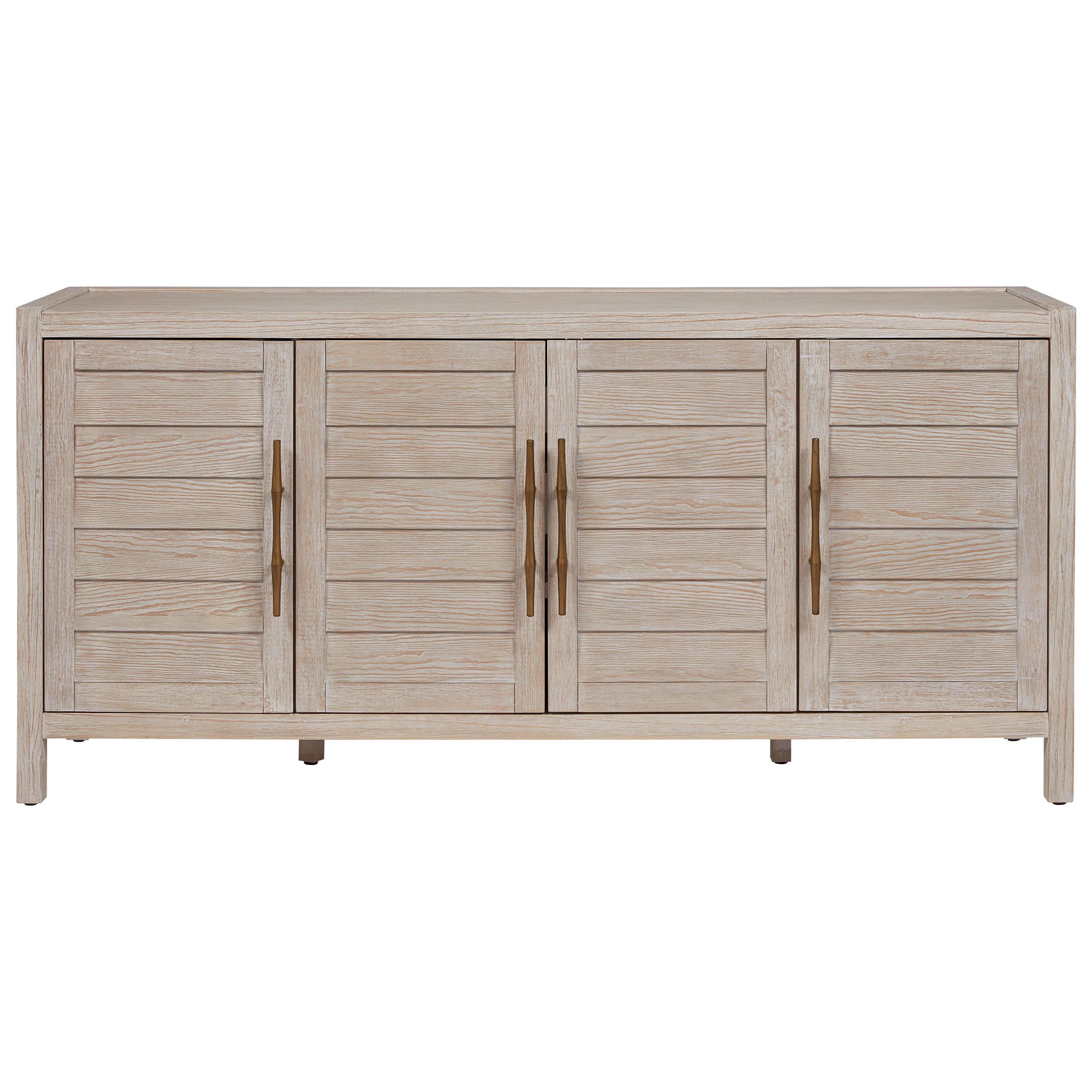 Universal Coastal Living Home Getaway Coastal Media Console with Adjustable Shelves Stuckey