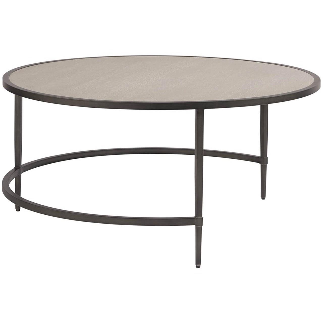 Universal Midtown Nesting Coffee Tables with Matte Black Metal Frames