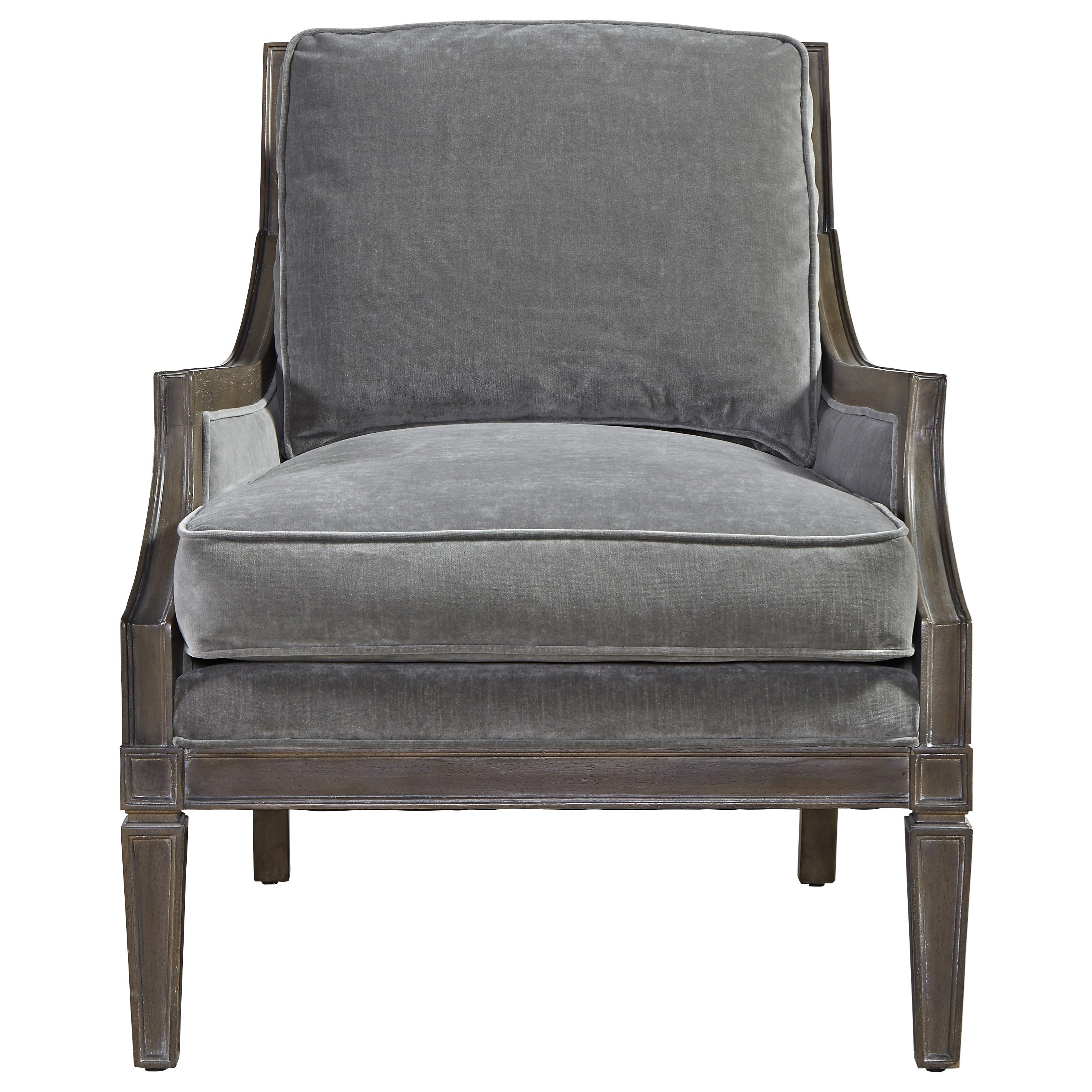 Universal Prescott Crosspoint Accent Chair with Wood Outer Back Dream