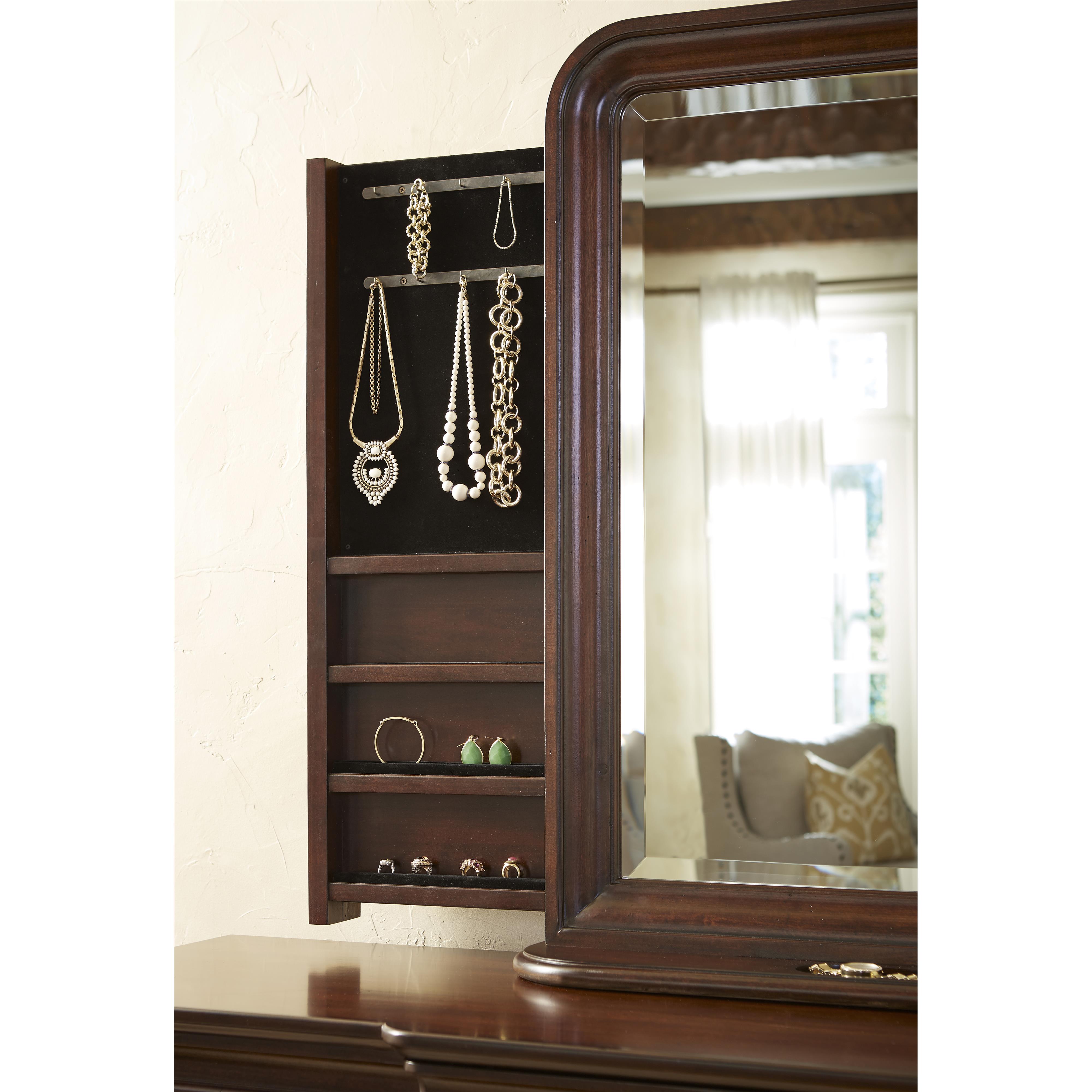 Universal Reprise Storage Mirror with Left and Right Sliding Hidden