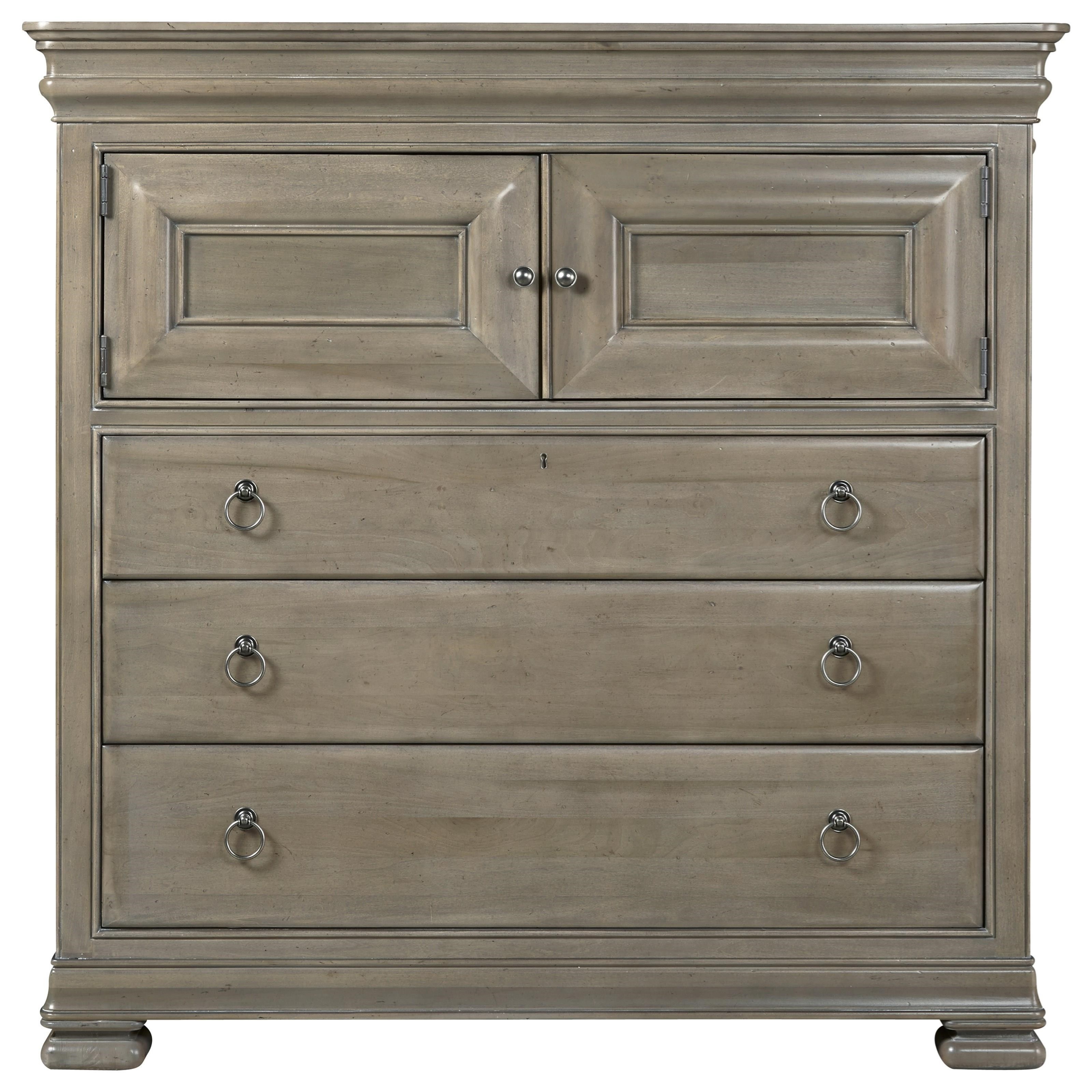 O'Connor Designs Reprise 3 Drawer Dressing Chest Doors and Valet