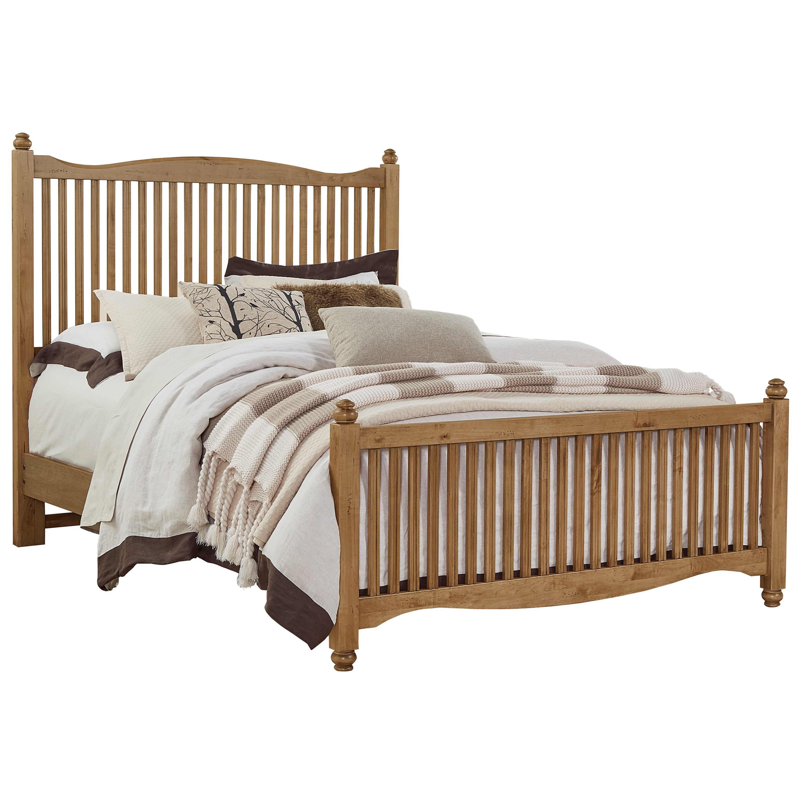 Vaughan Bassett American Maple Solid Wood Twin Slat Bed ... Vaughan Bassett Amer