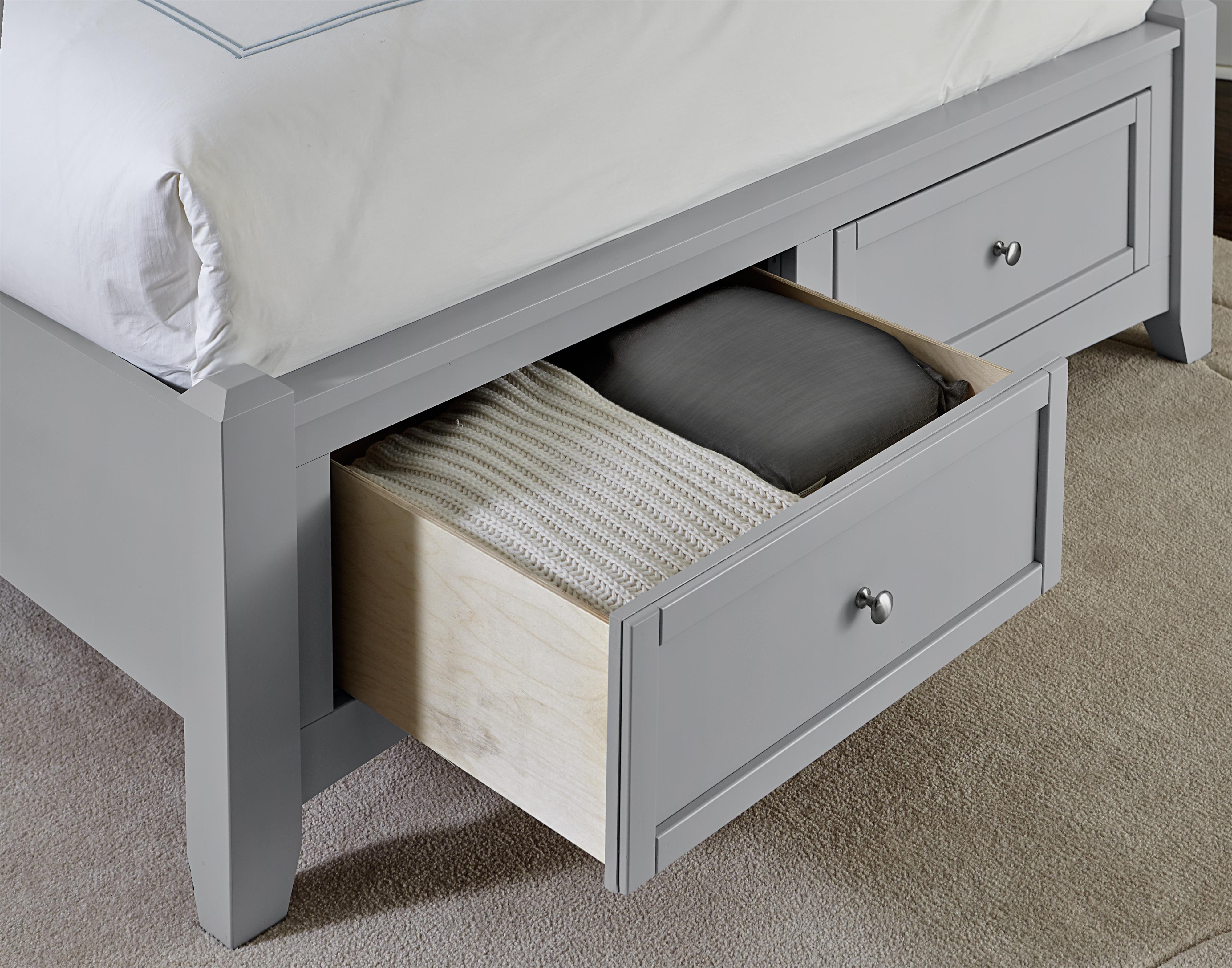 Vaughan Bassett Bonanza Queen Mansion Storage Bed with 2 Drawers