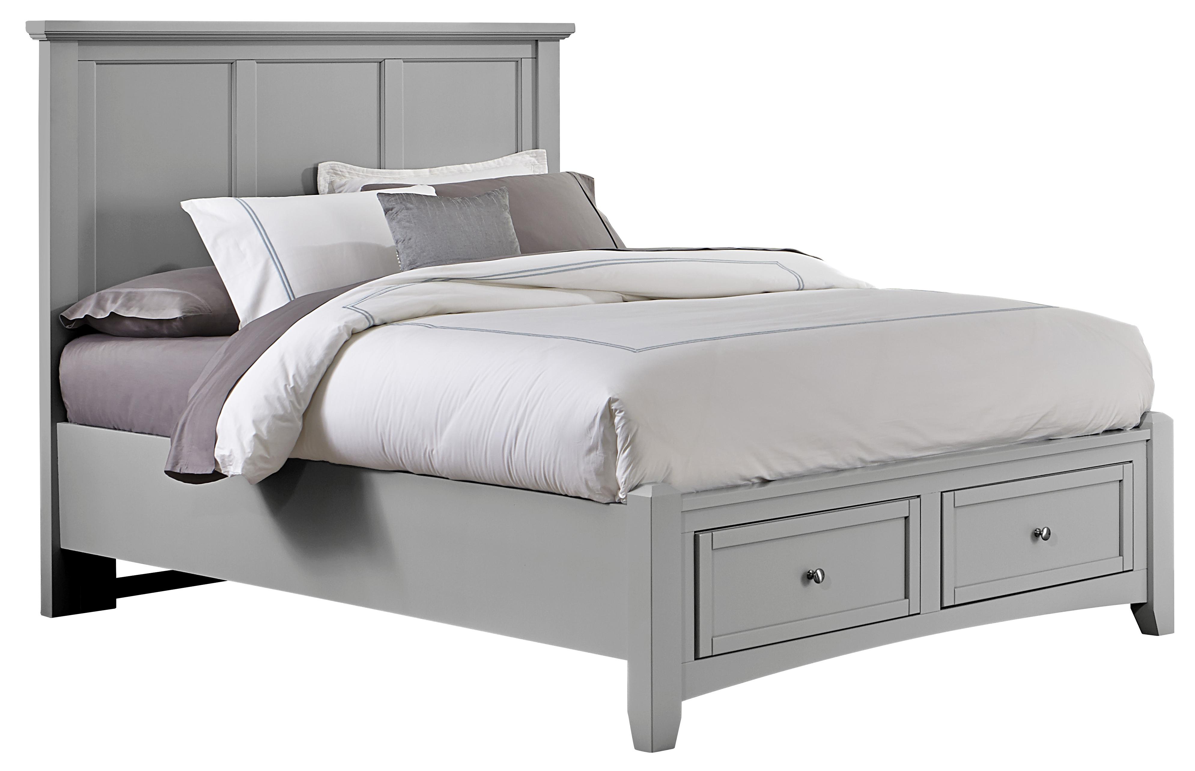 Vaughan Bassett Bonanza King Mansion Storage Bed with 2 Drawers Value