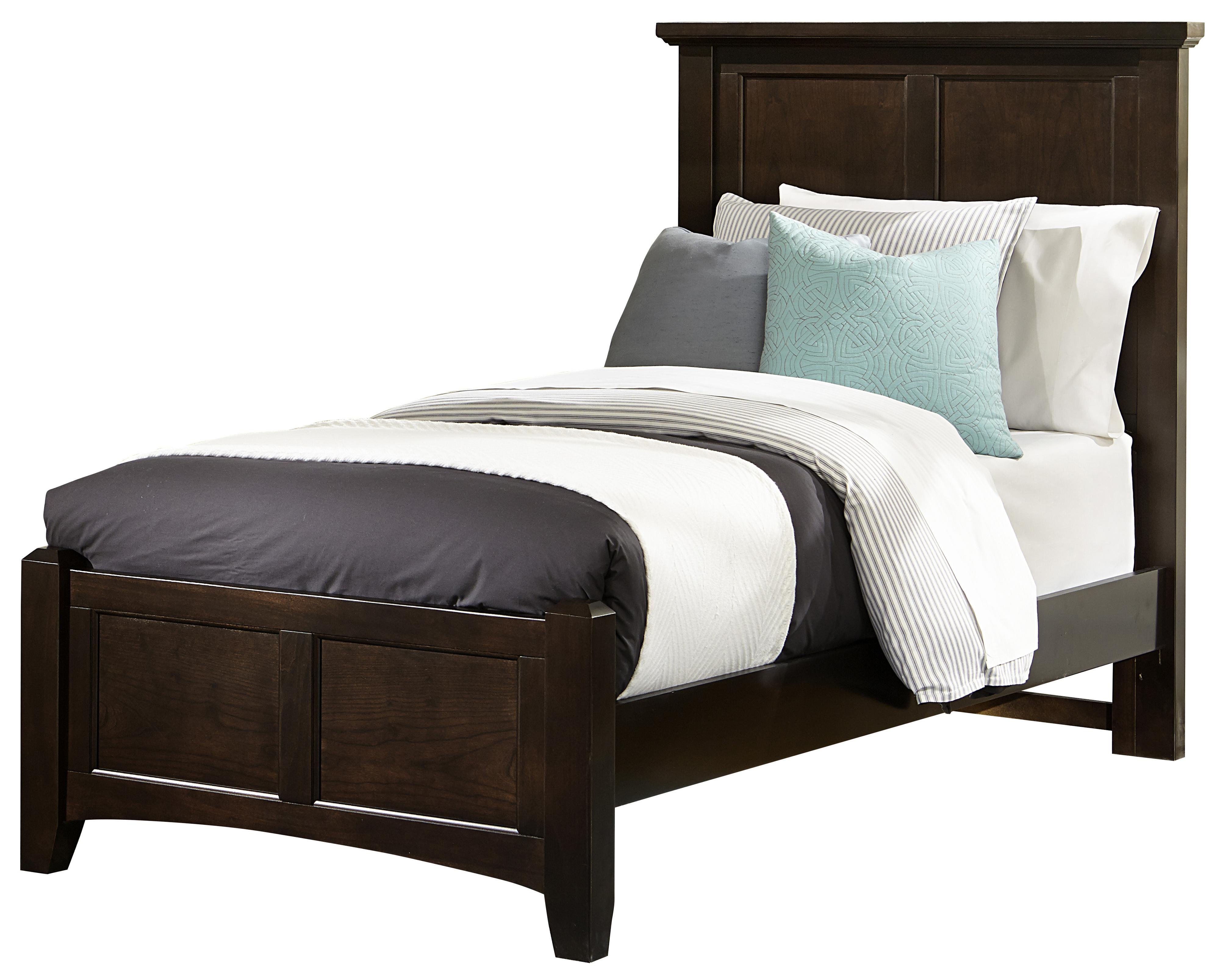 VaughanBassett Bunkhouse Twin Mansion Bed with Low Profile Footboard