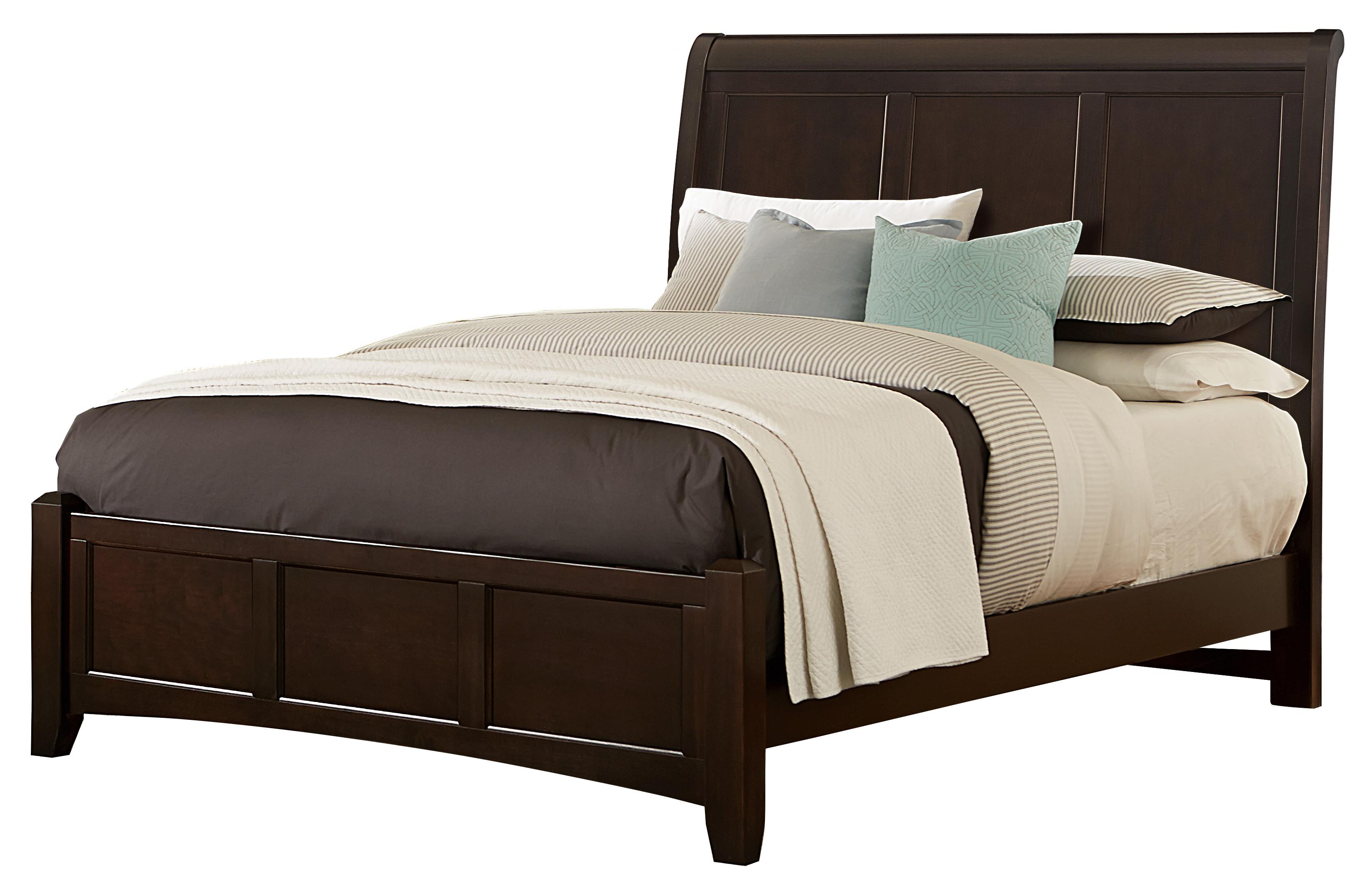 Vaughan Bassett Bonanza Queen Sleigh Bed with Low Profile Footboard