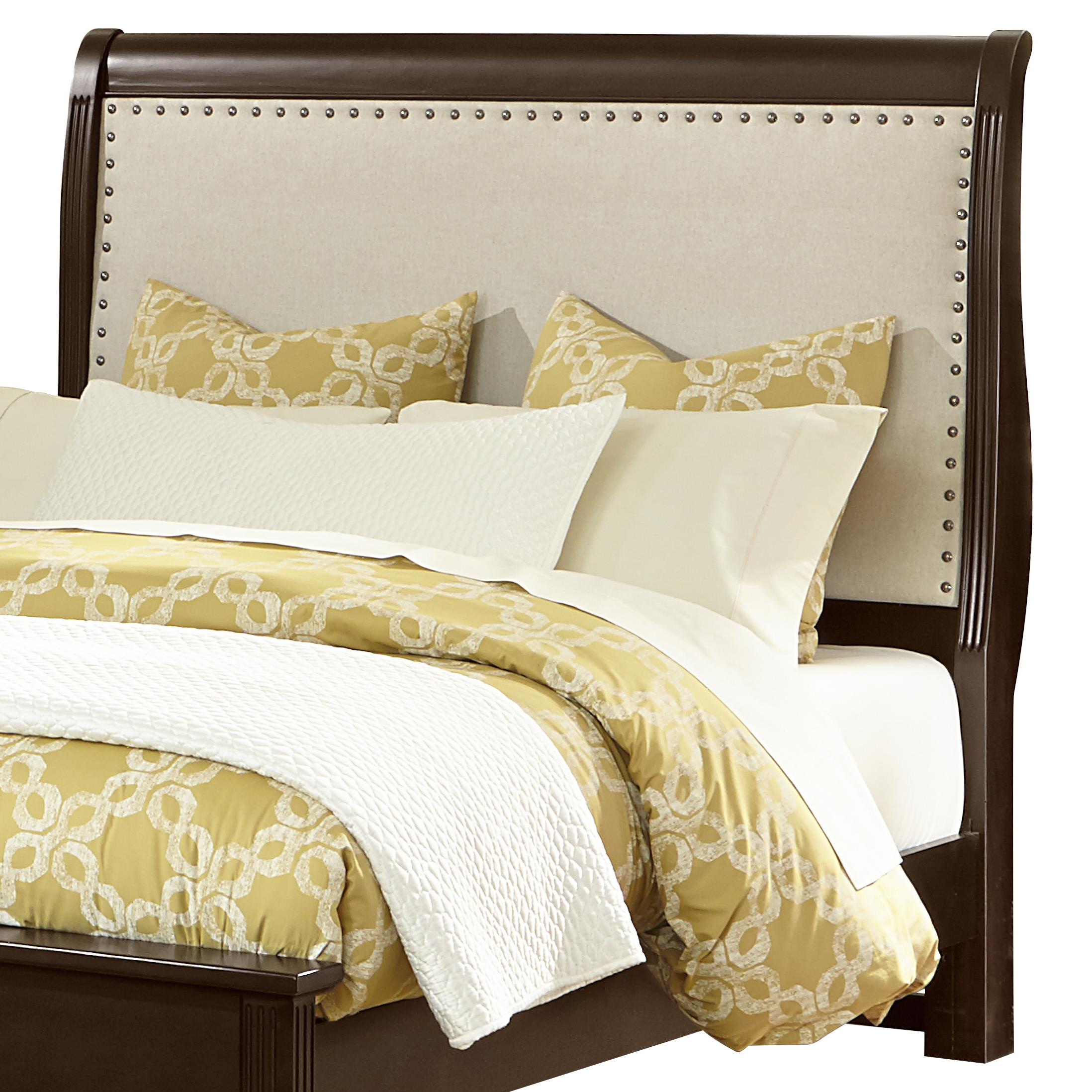 Vaughan Bassett French Market King Upholstered Headboard (Linen)