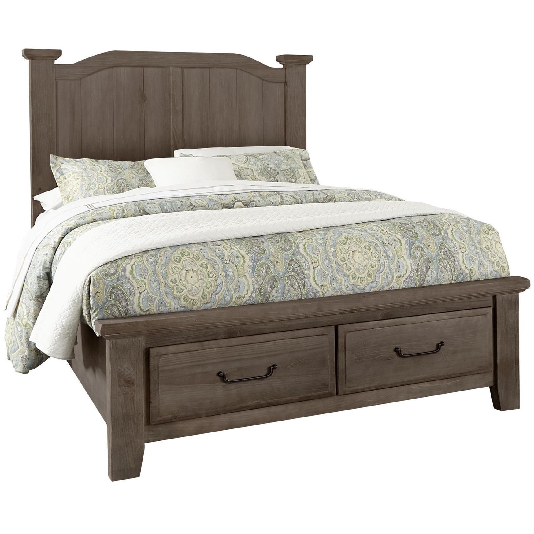 Queen Arch Bed With Storage Footboard