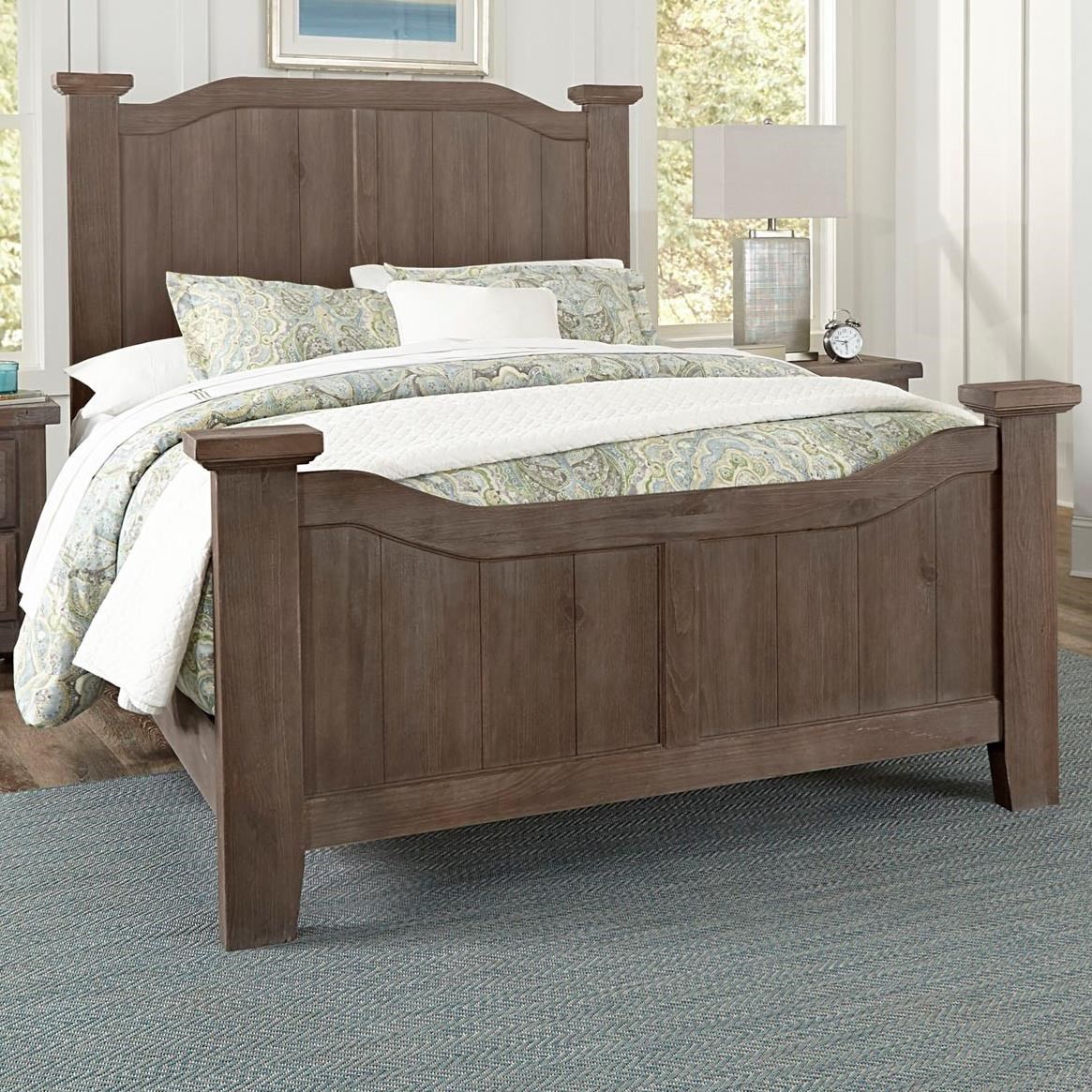 Vaughan Bassett Sawmill Transitional Queen Arch Bed Howell Furniture