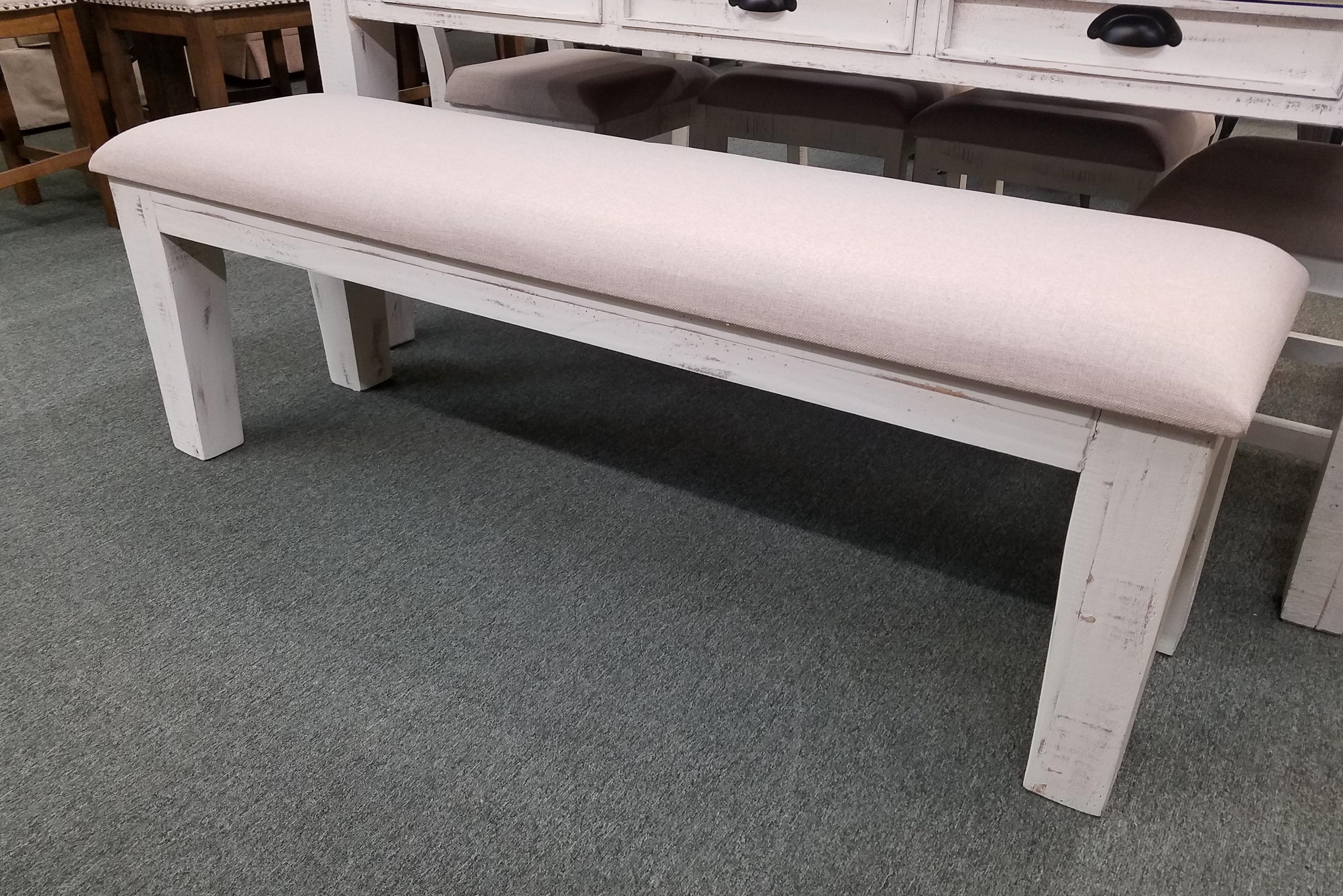 Vintage Joanna Upholstered Dining Bench Rife's Home Furniture