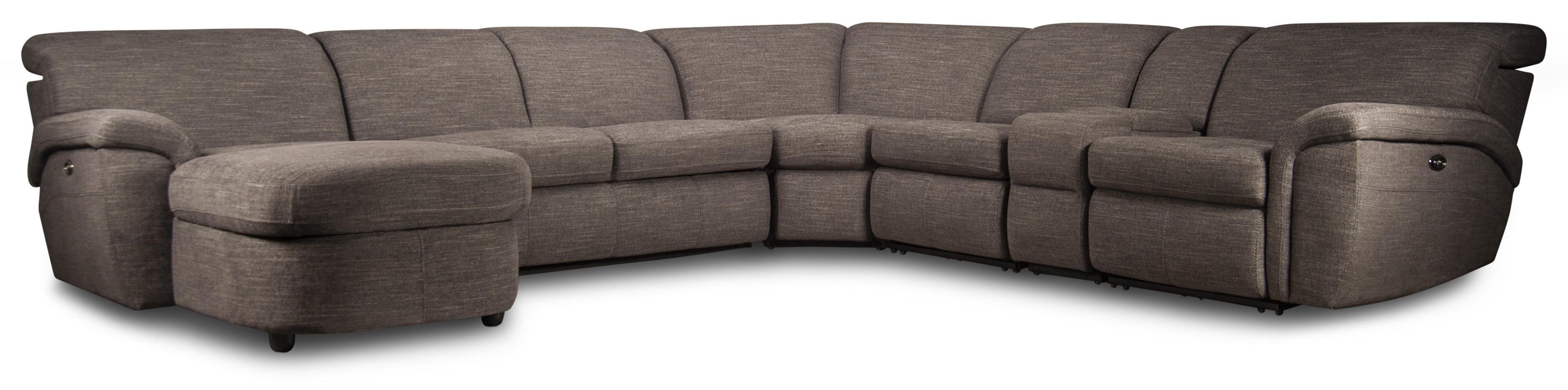 Vogue Home Furnishings Astra Sleeper Sectional with Power Recliner