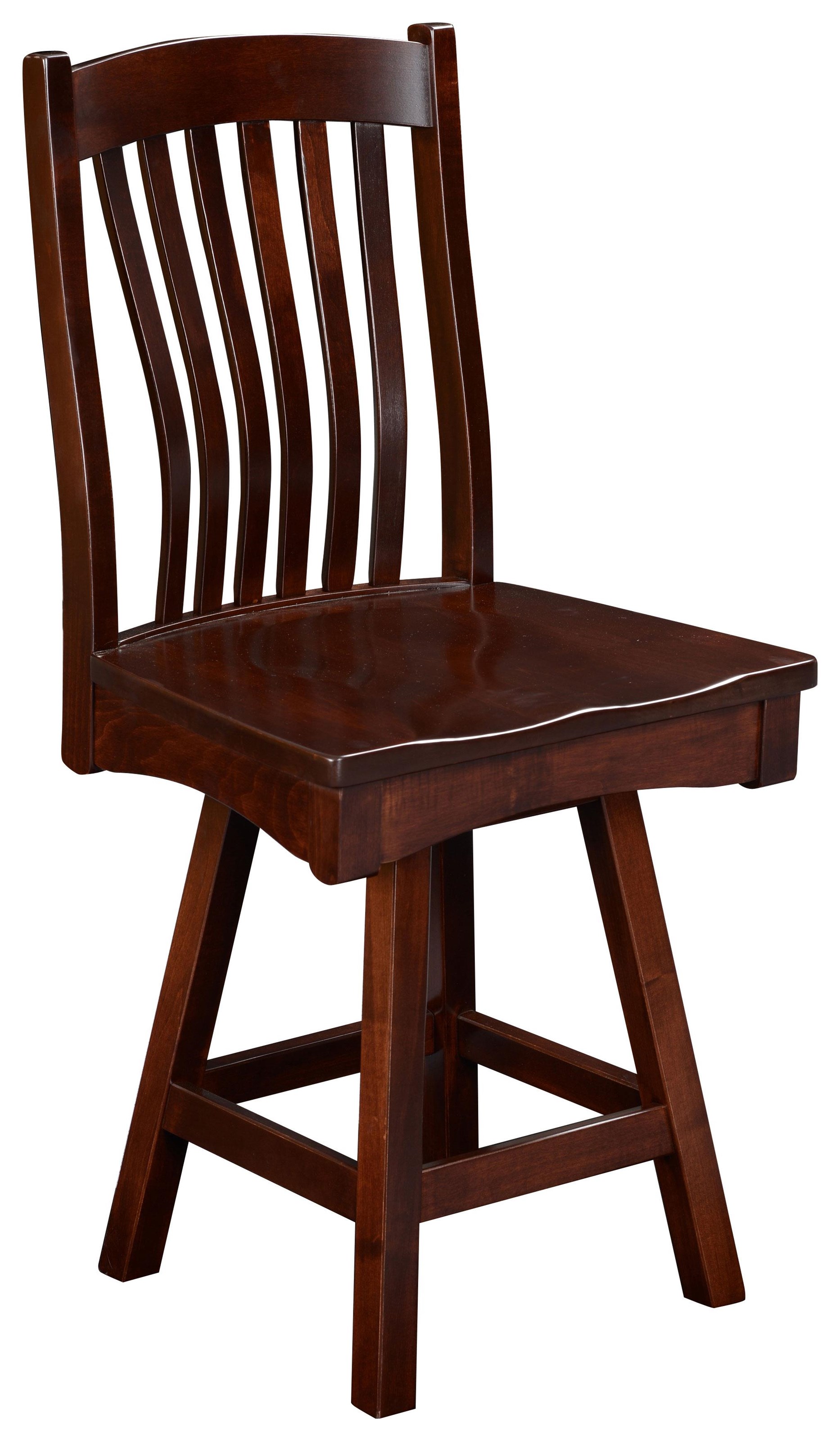 Wengerd Wood Products Liberty Customizable 24" Solid Wood Swivel