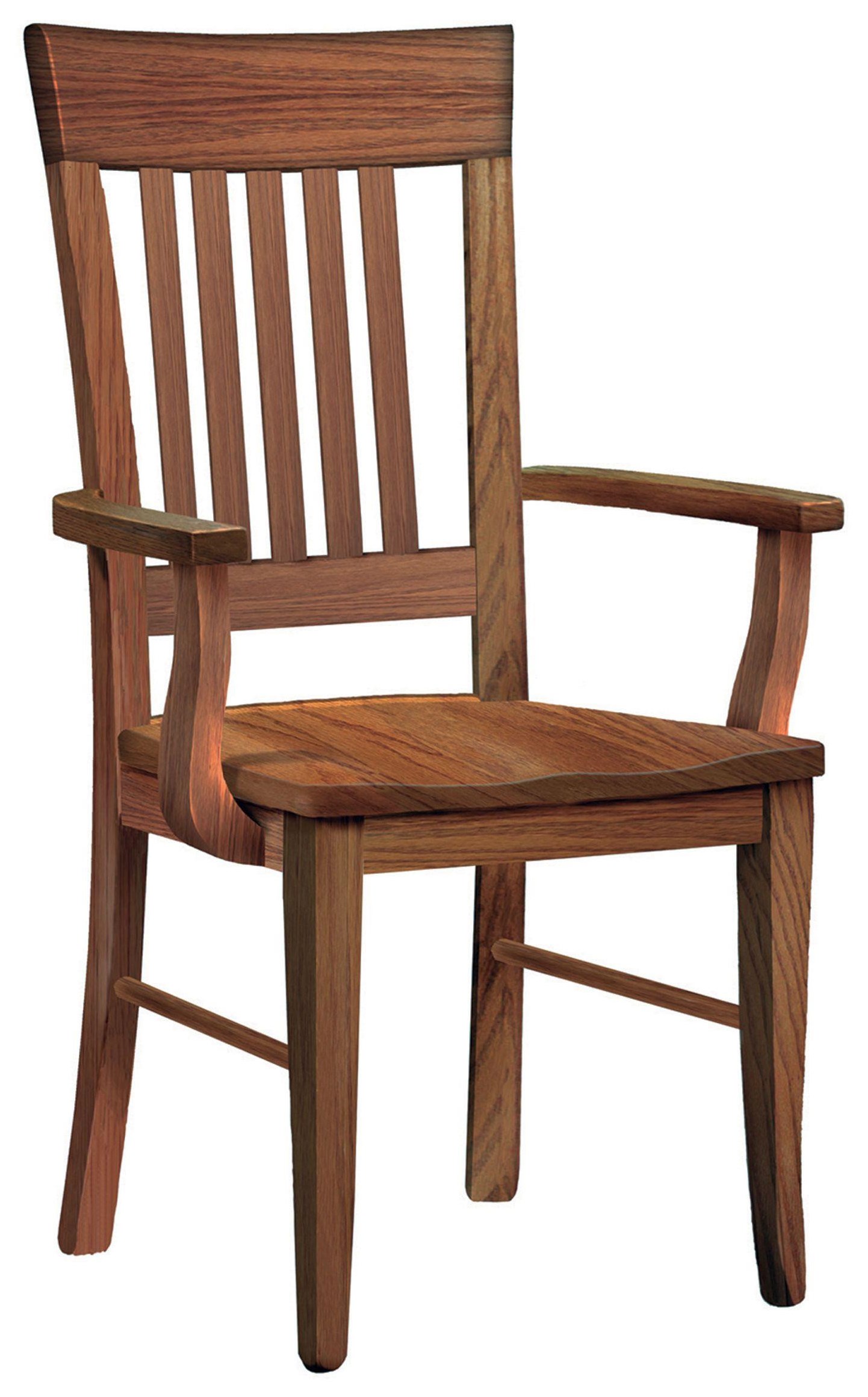Wengerd Wood Products Ottawa Customizable Solid Wood Dining Arm Chair