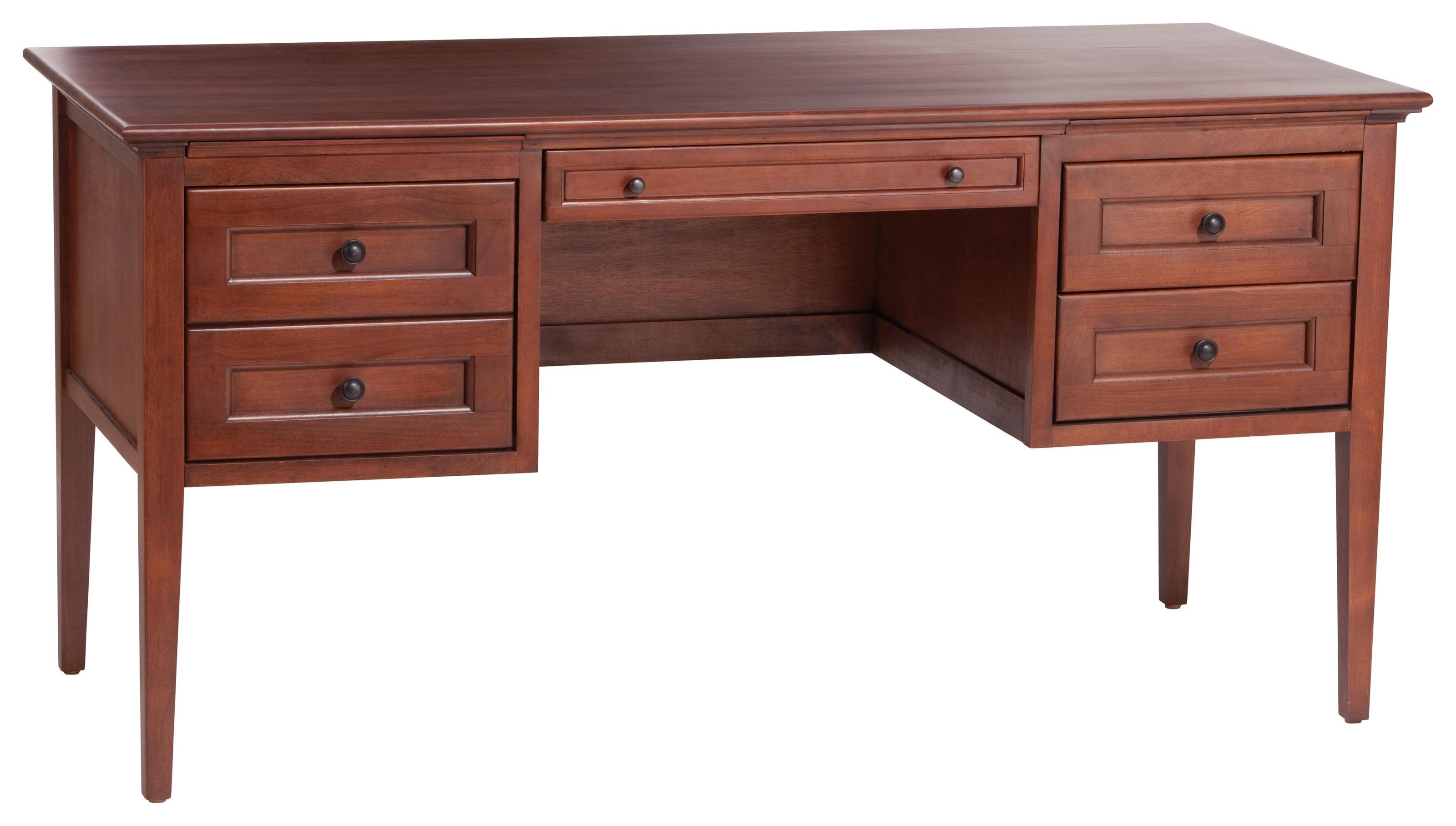 Whittier Wood McKenzie Desk with Four Drawers Crowley Furniture