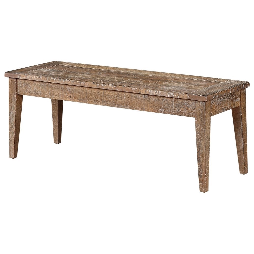 Winners Only Augusta Rustic Dining Storage Bench Crowley Furniture
