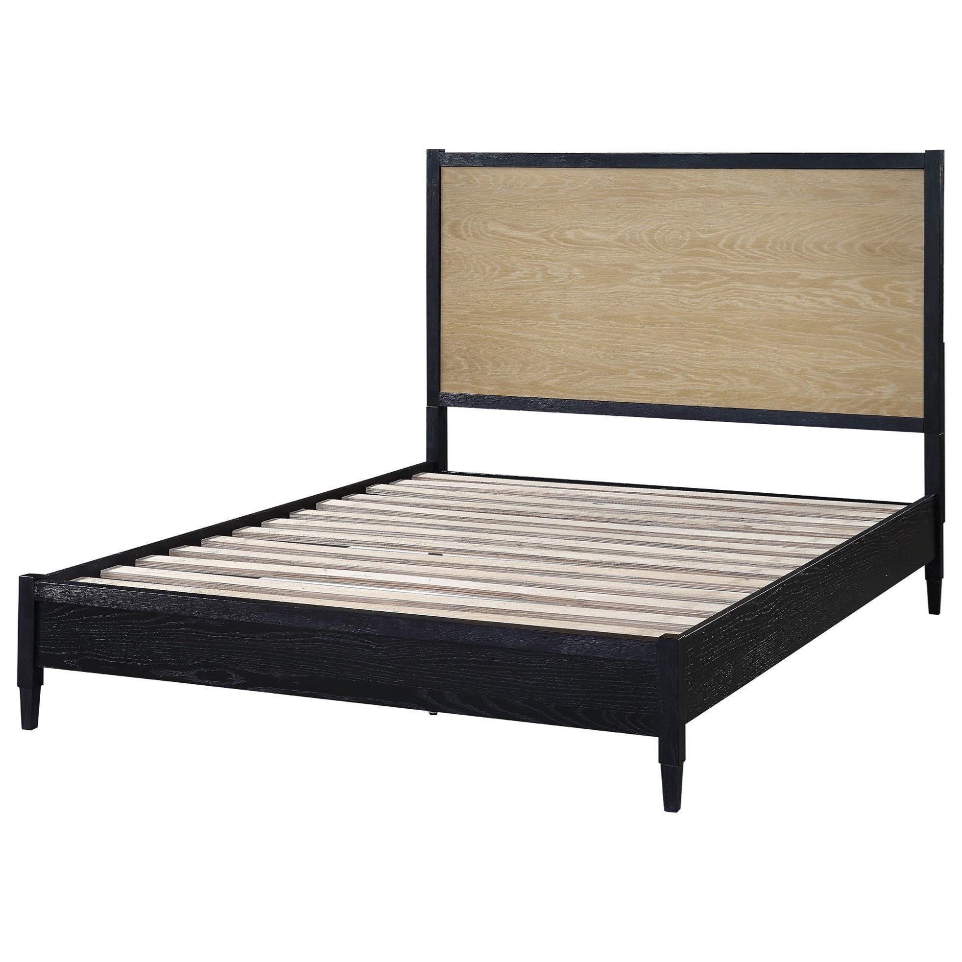 Carter BC2001KH+KF+KR Contemporary King Platform Bed with TwoTone